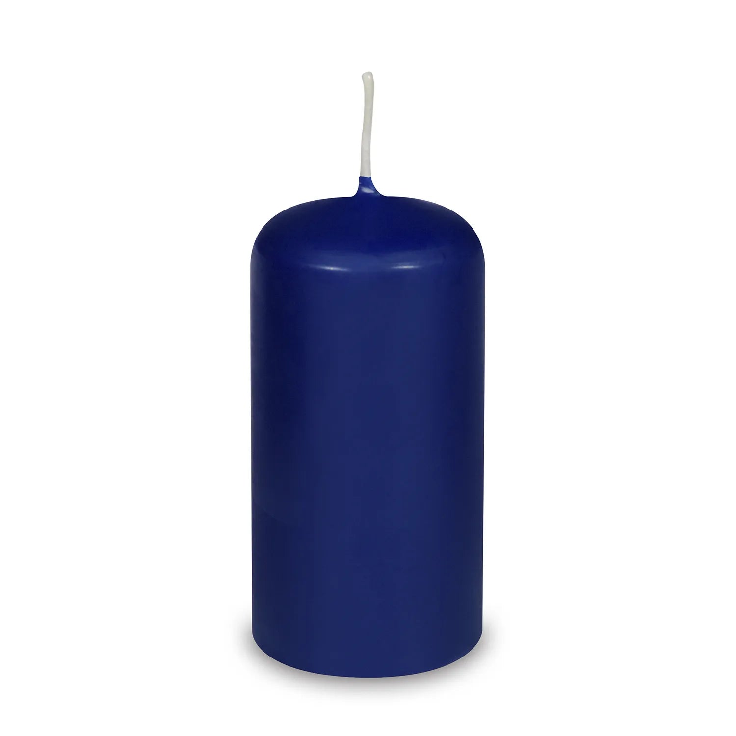 Dunkelblaue Stumpenkerze Ø60x120 mm