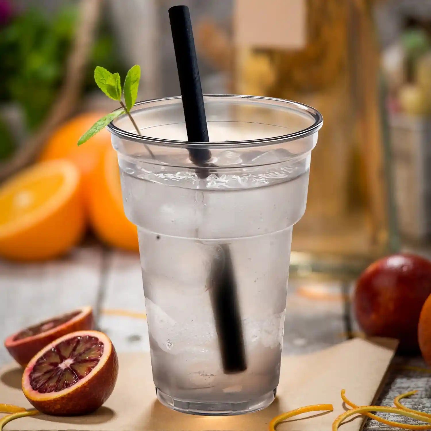 Trinkhalm schwarz jumbo