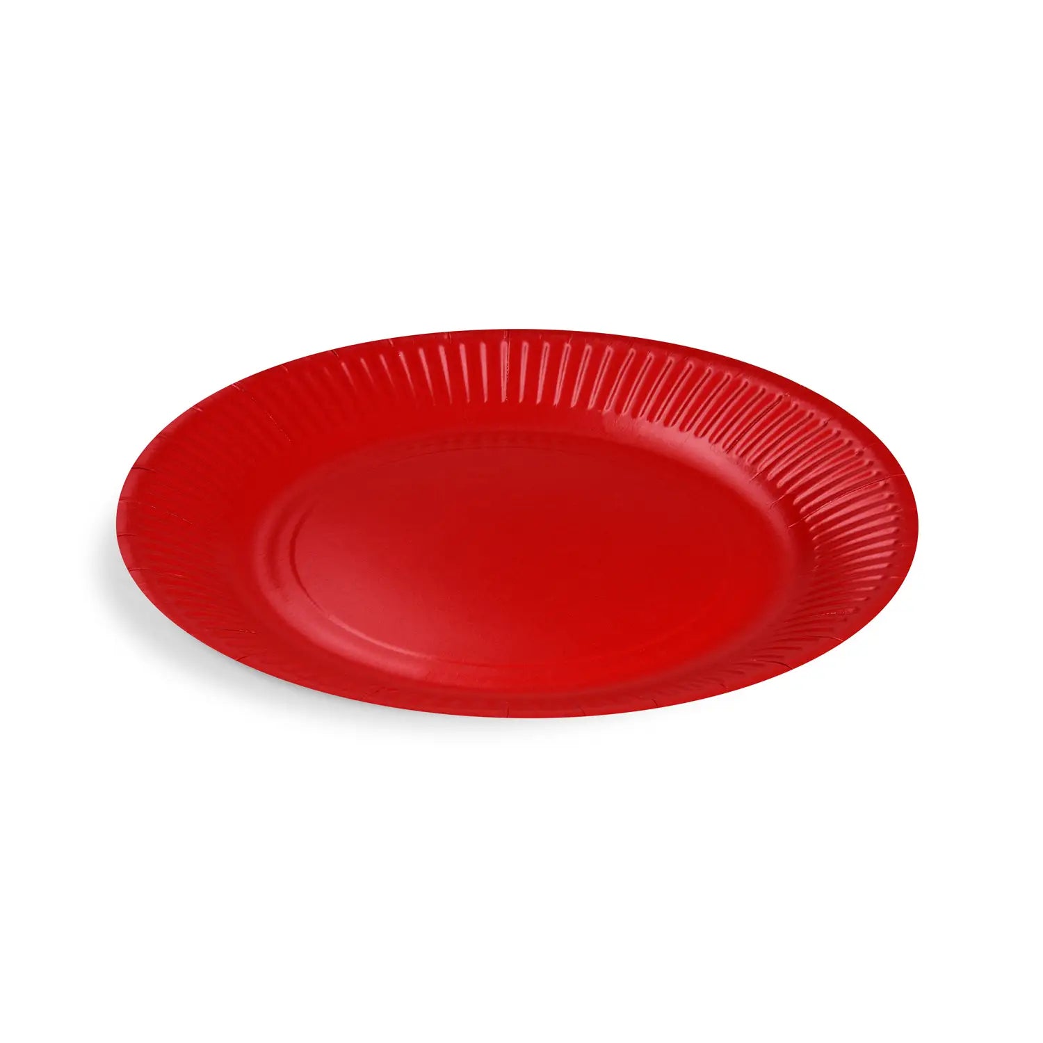 Pappteller rot & gelb Ø23cm [10 St.]