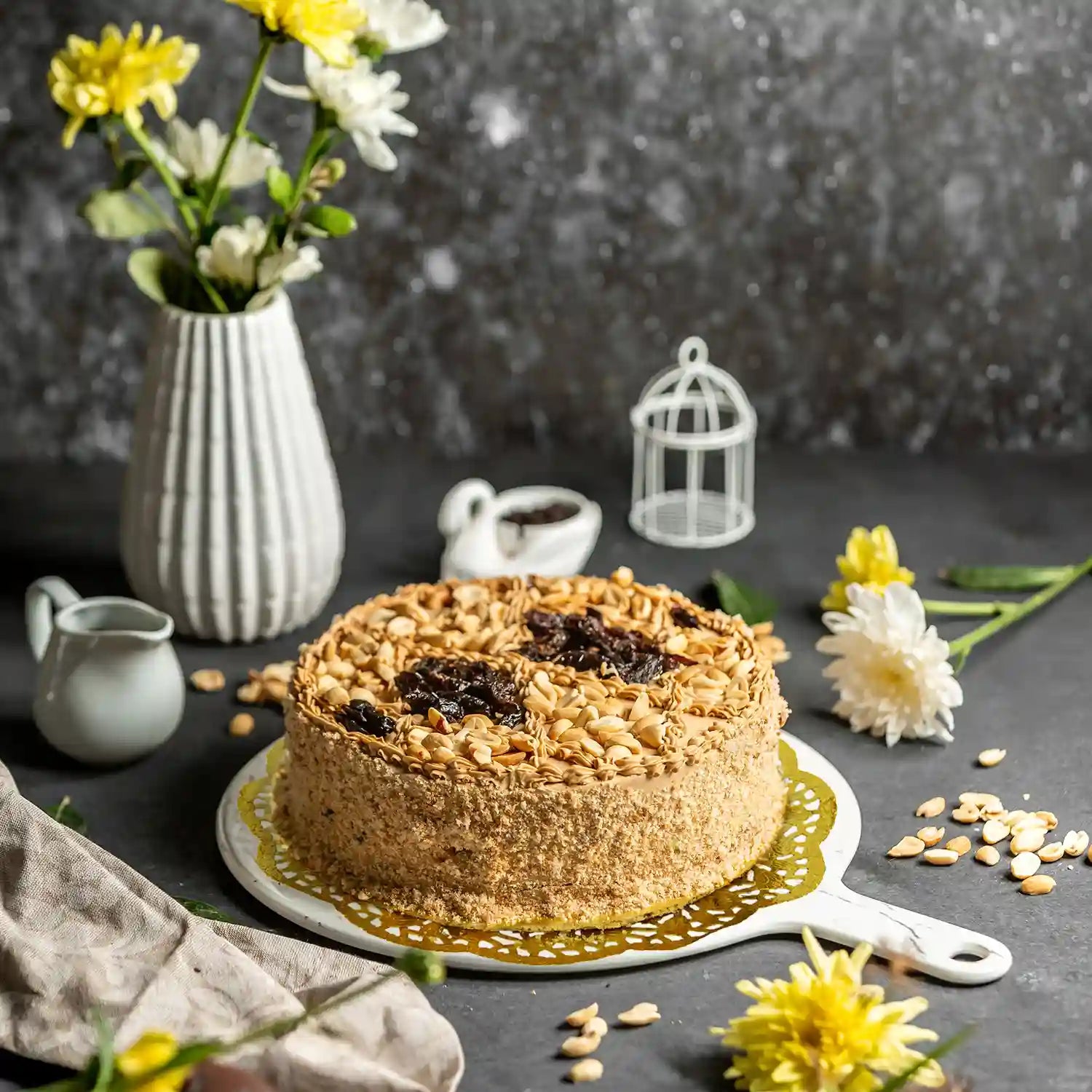 Deko-Tortenspitze gold