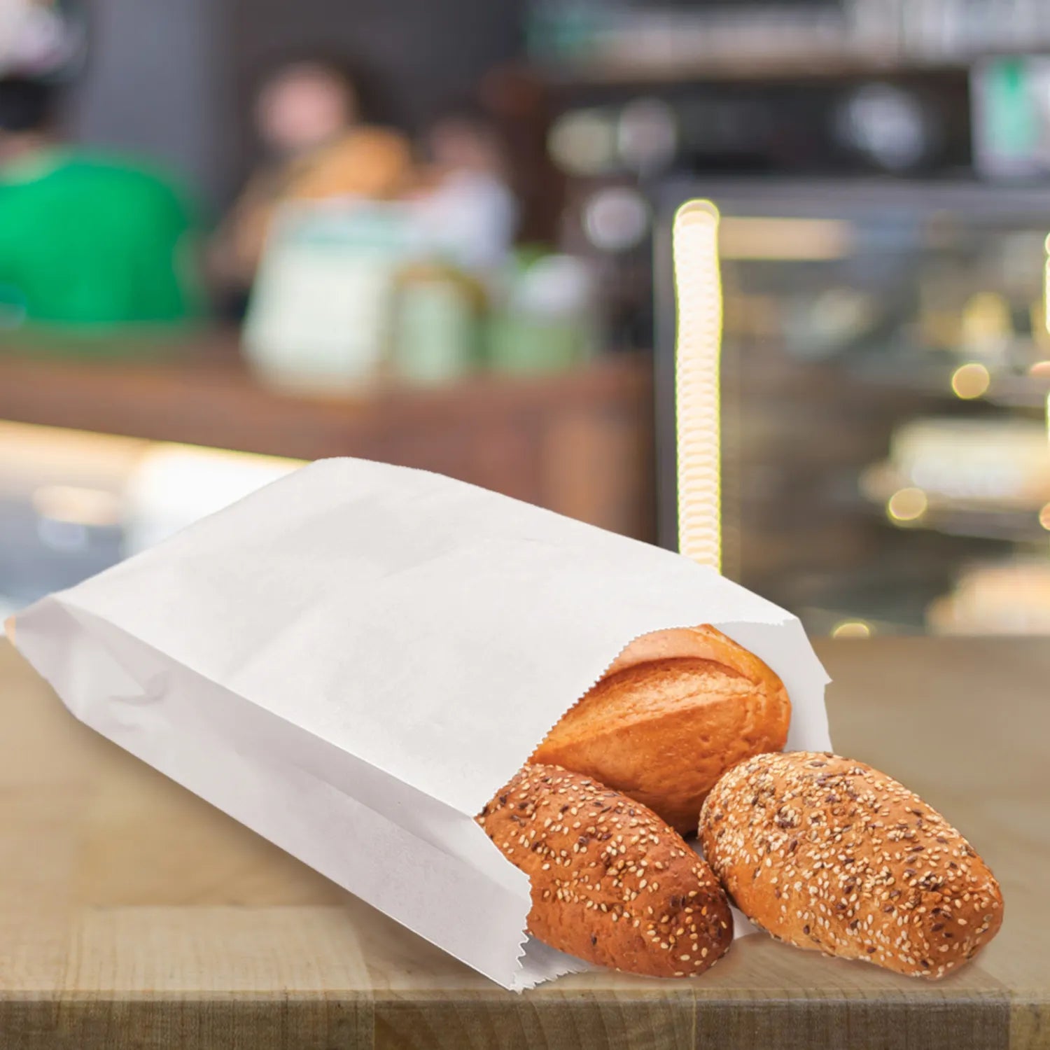 Papierfaltenbeutel weiß 1,5kg