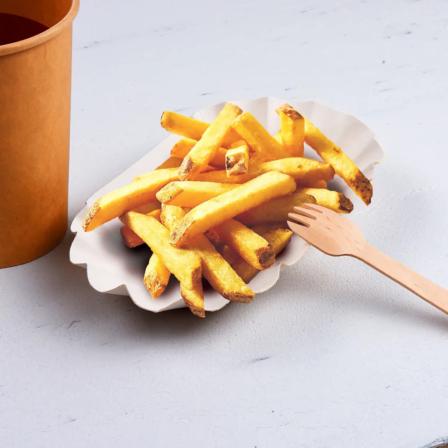 Pappschale fettdicht oval weiß