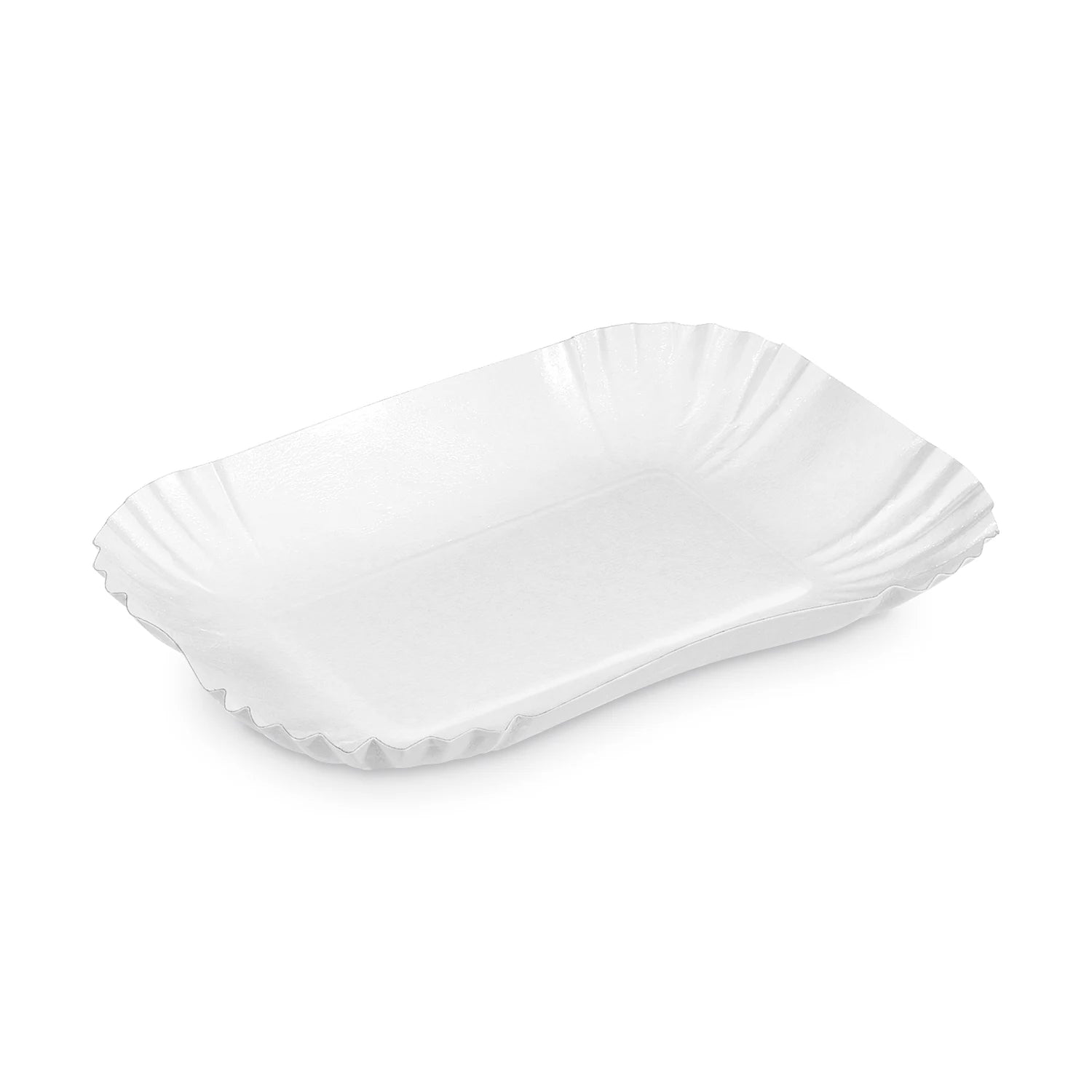 Pappschale fettdicht eckig weiß