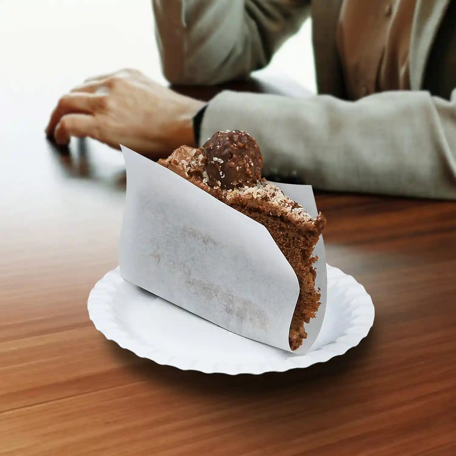 Pappteller (FSC recycled) weiß