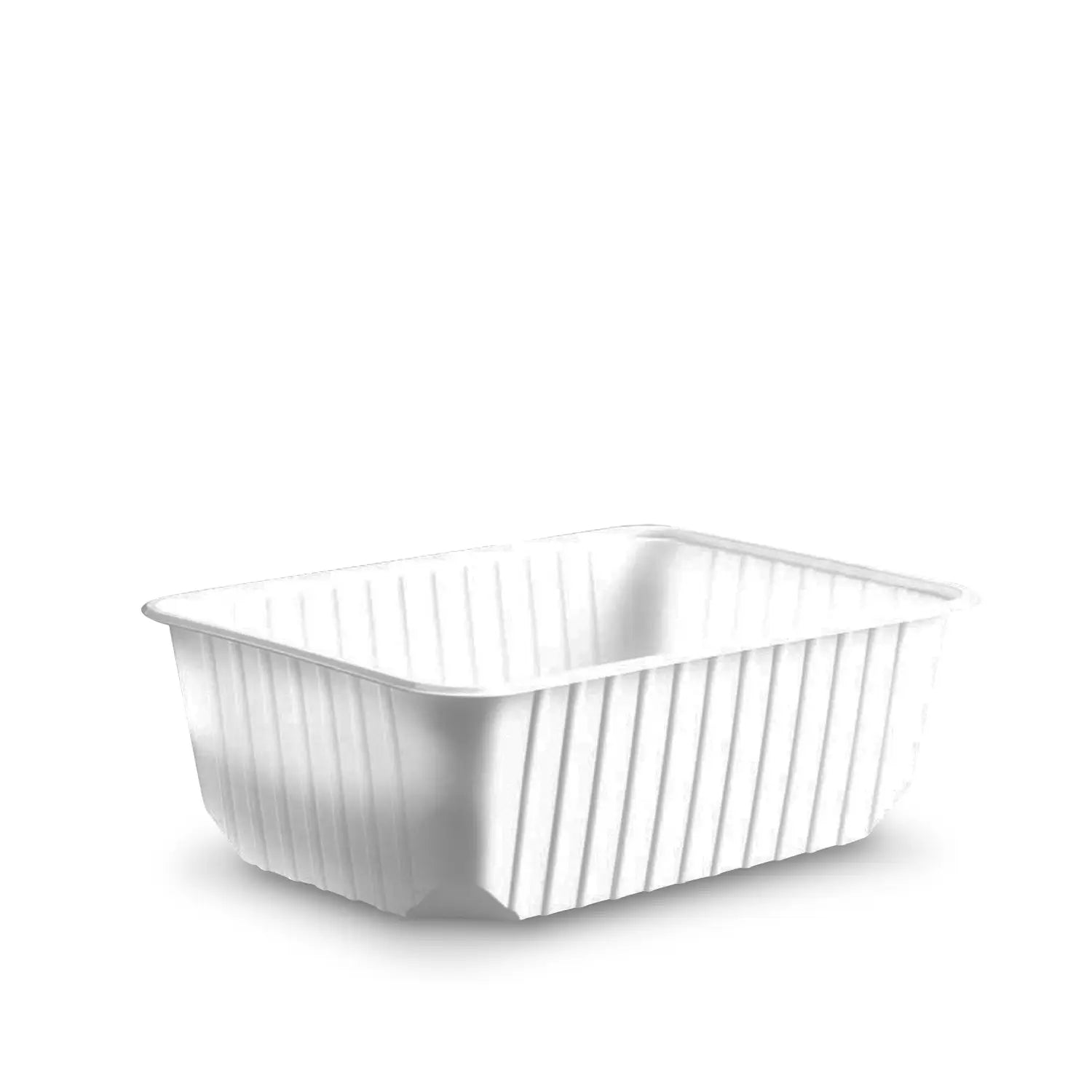 Rechteckschale (PP) weiß 186 x 133mm 1000ml