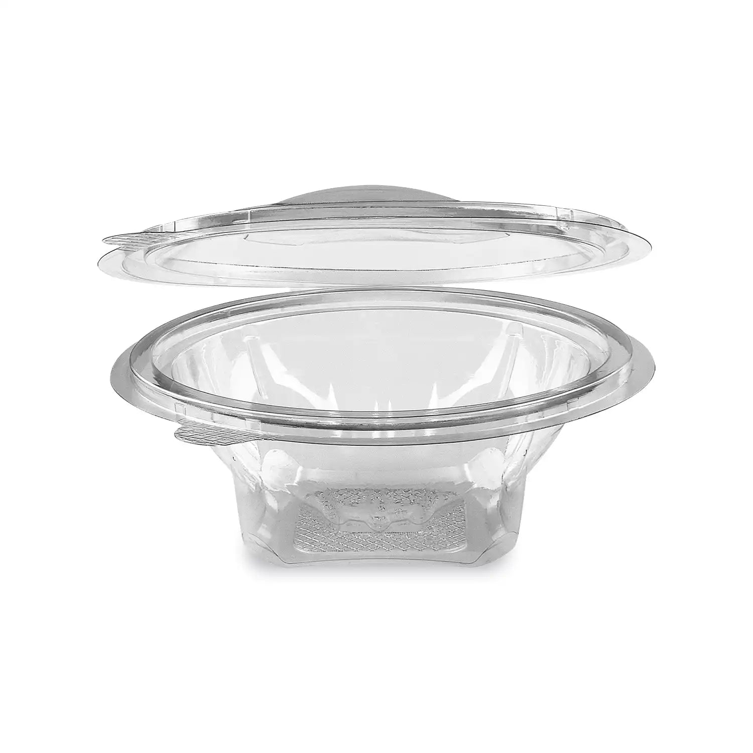 Rundbecherbecher (rPET) mit Deckel klar 375ml