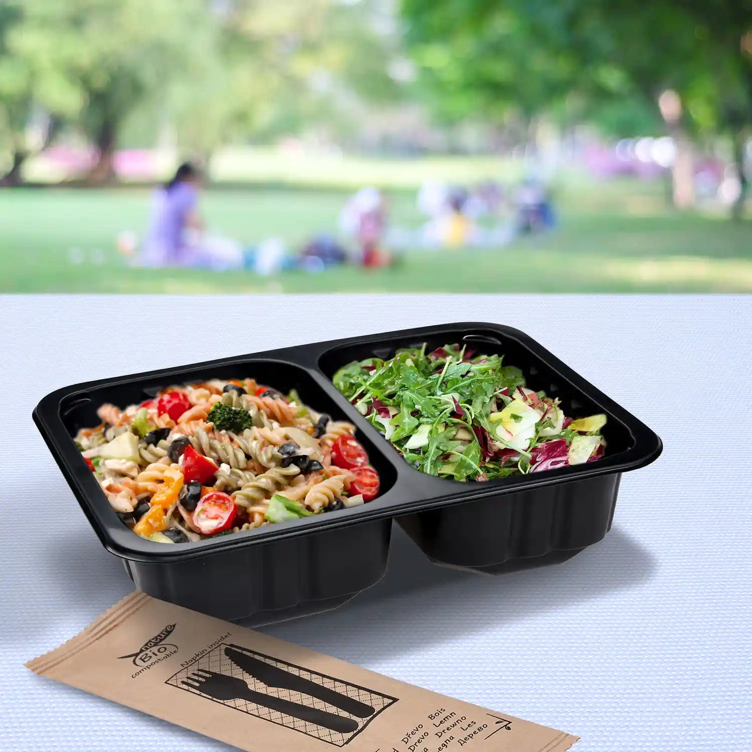 Menü-Schale (PP) schwarz