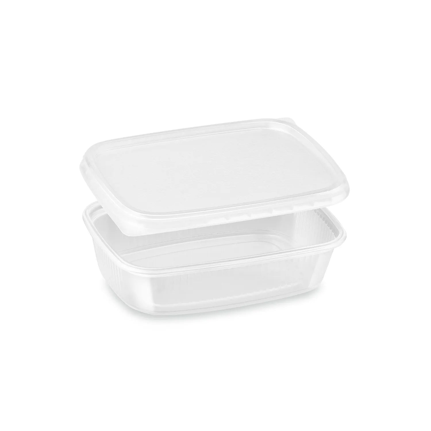 Rechteckbecher (PP) + Deckel SET 125ml