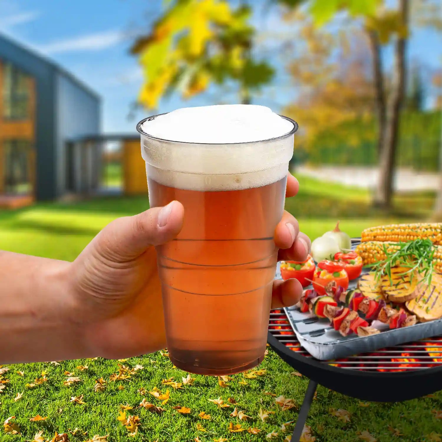 Mehrwegbecher grau Reware 0,5l