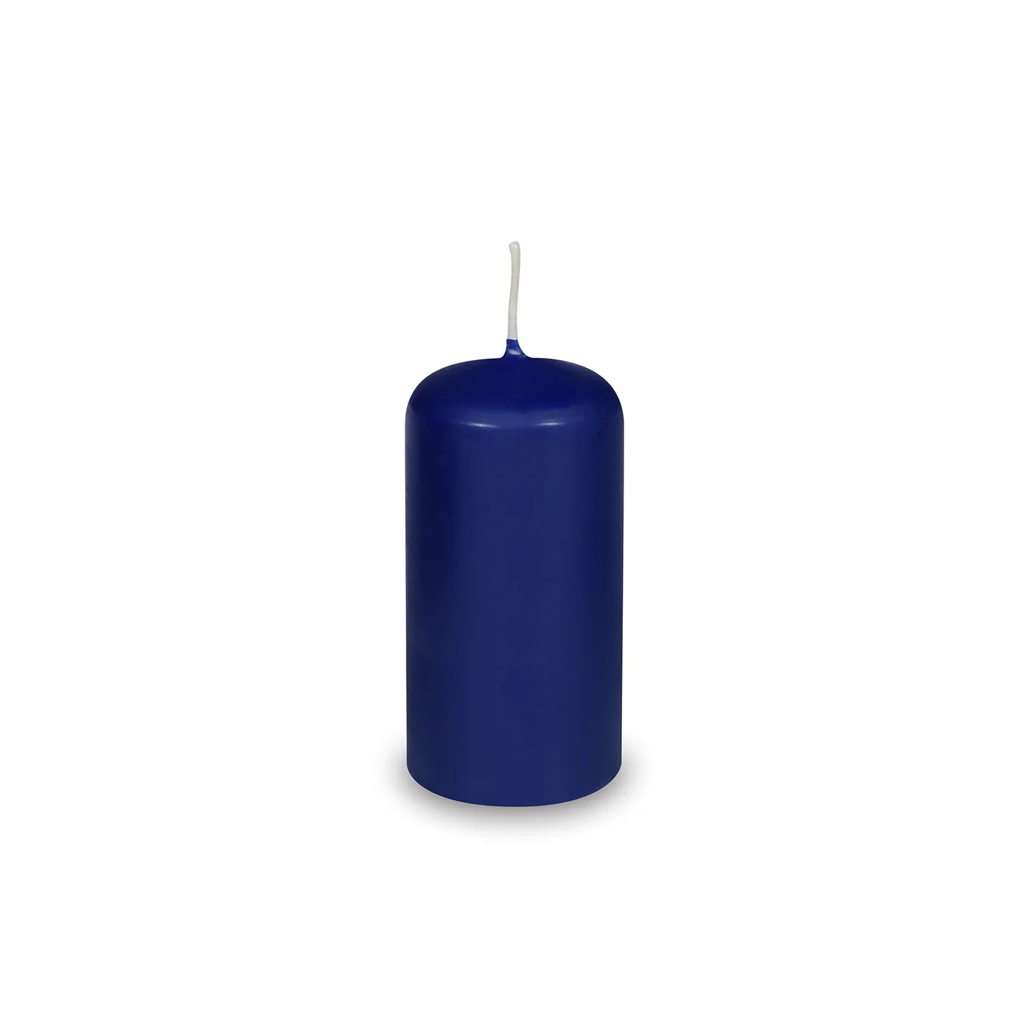 Stumpenkerze blau