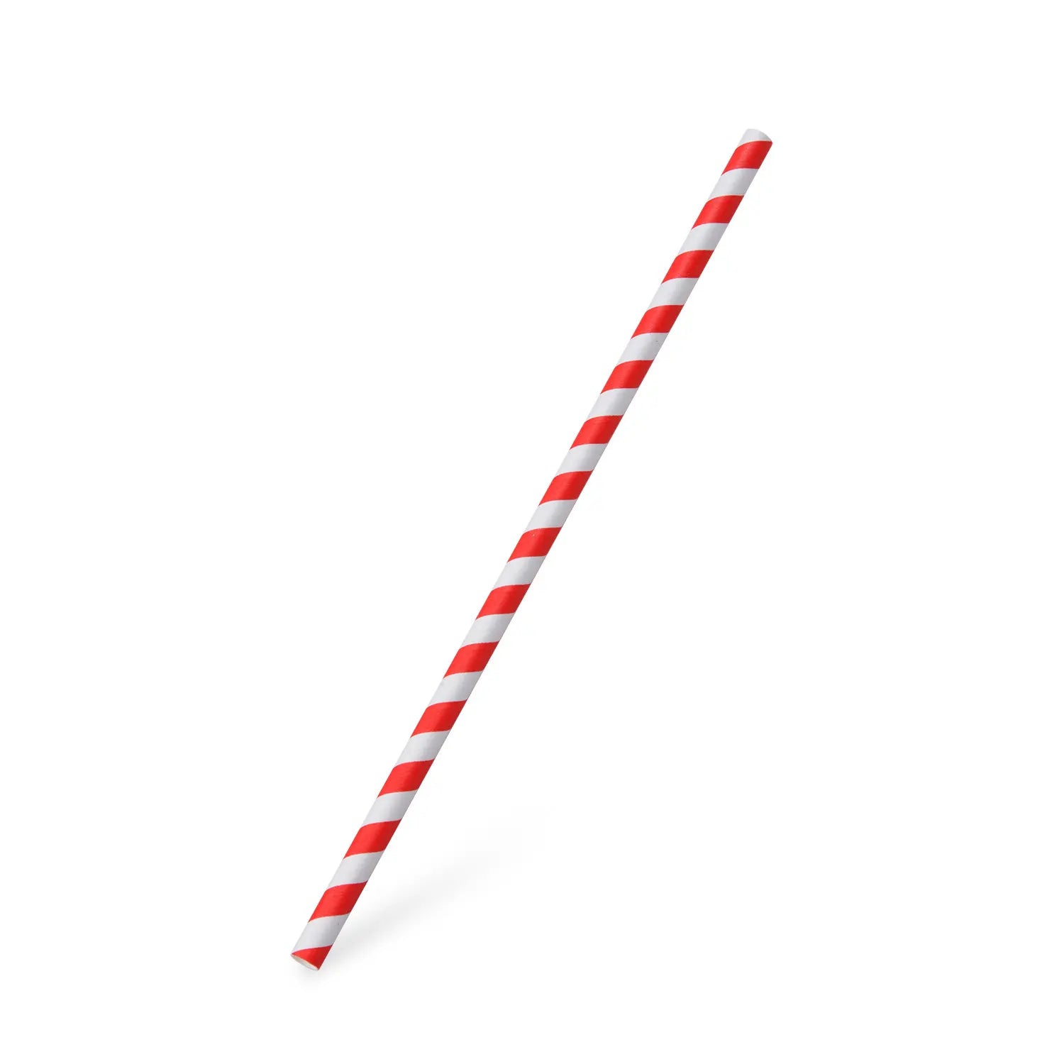 Papiertrinkhalm Spirale rot