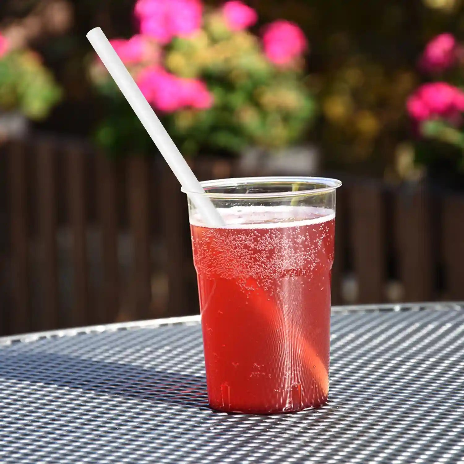 Papiertrinkhalm weiß