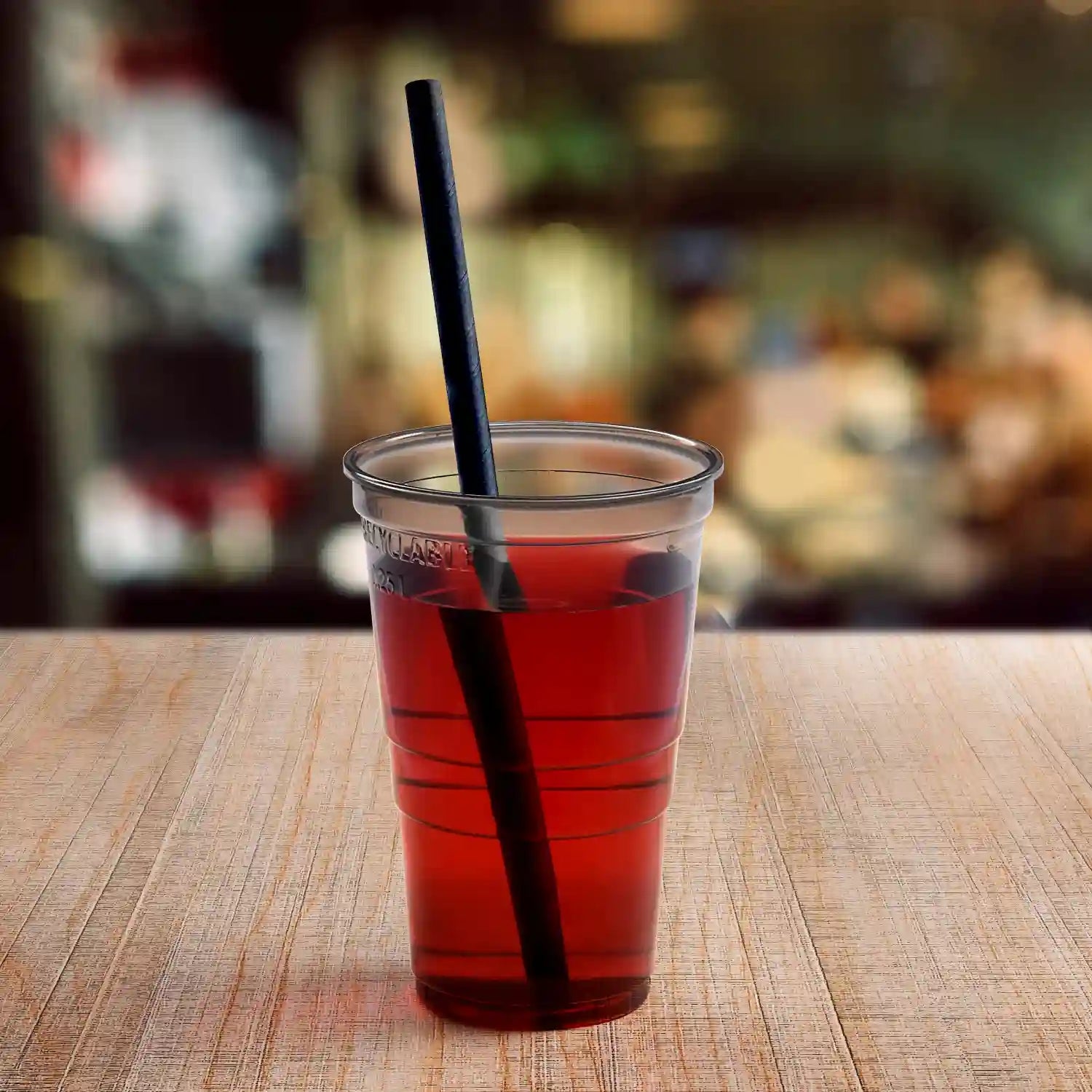 Trinkhalm schwarz Jumbo