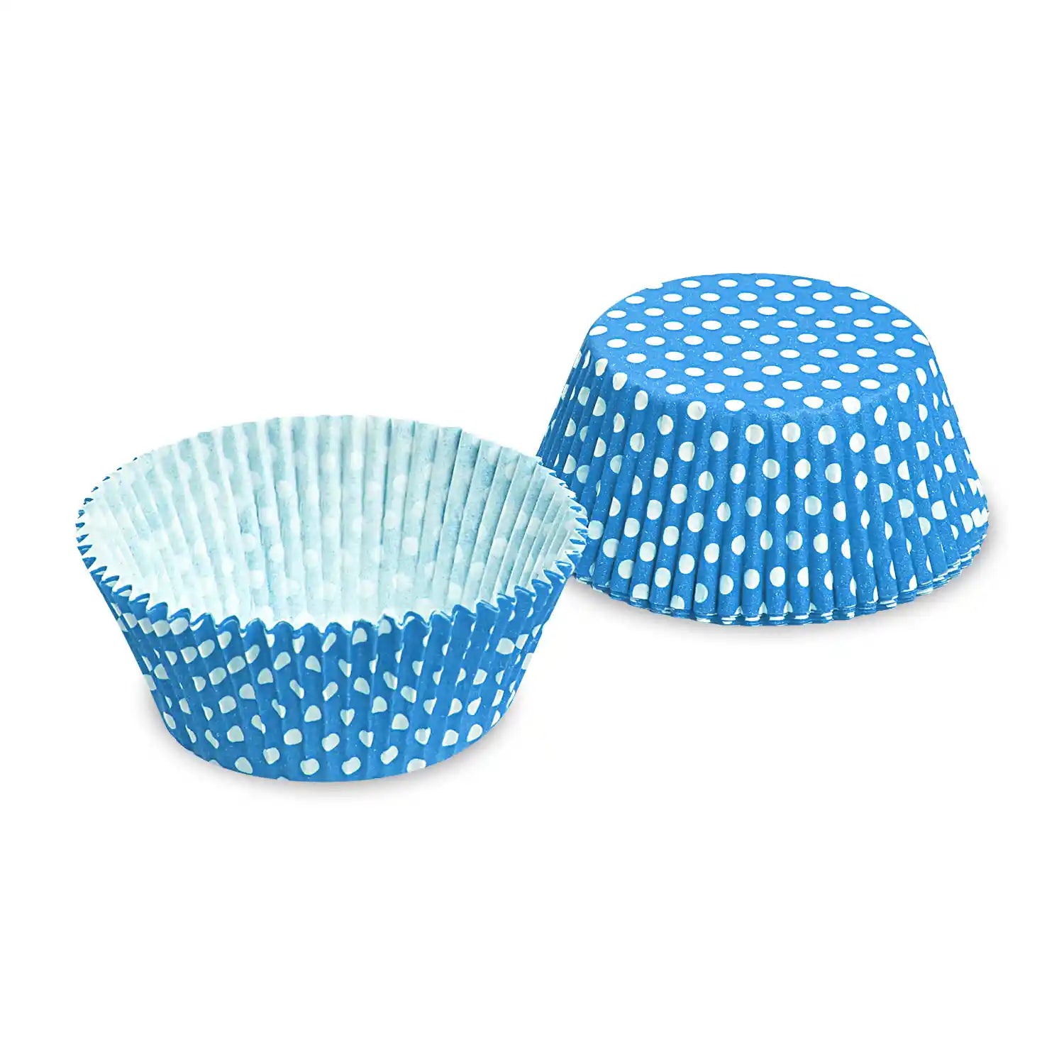 Gebäckkapsel blau/weiß