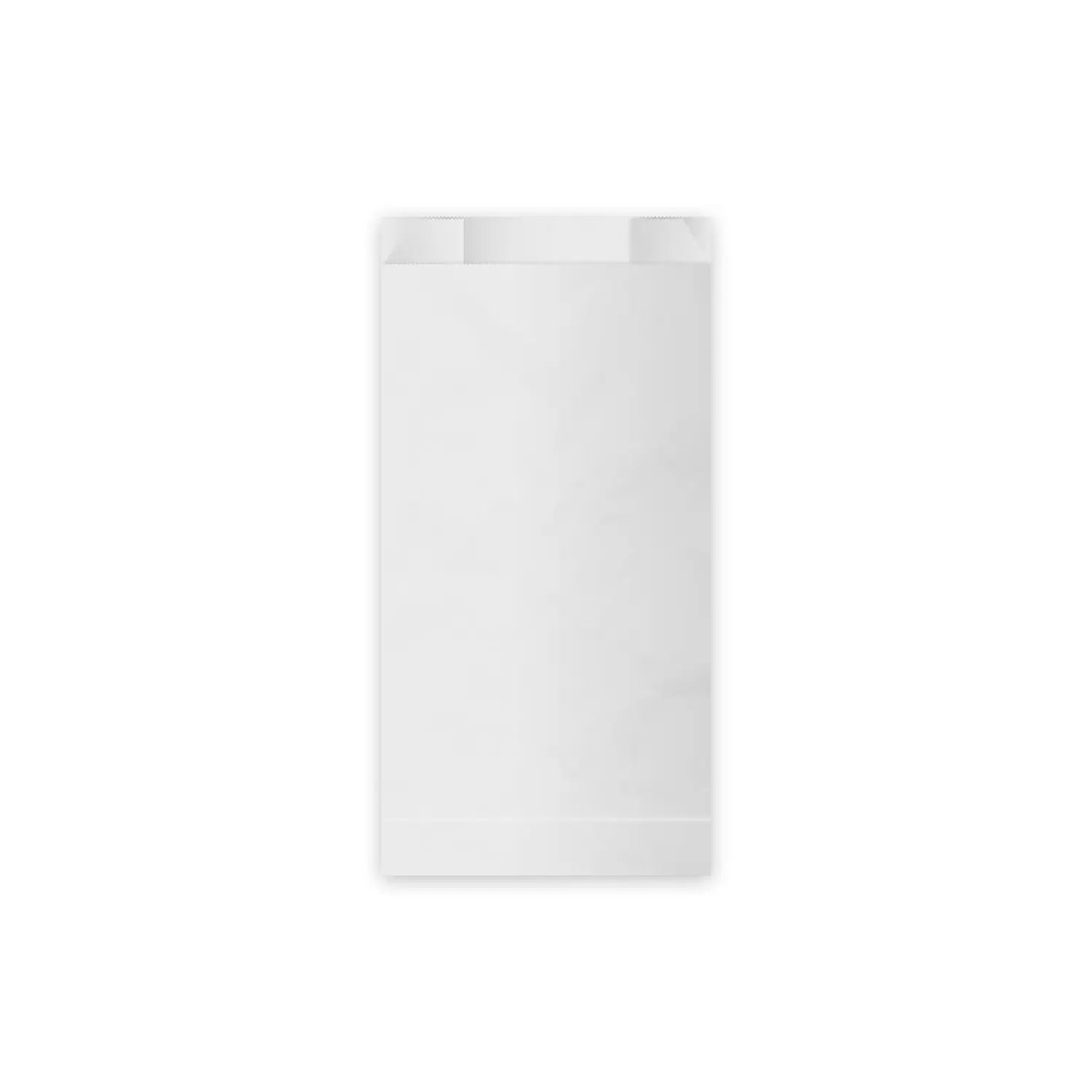 Papierfaltenbeutel weiß