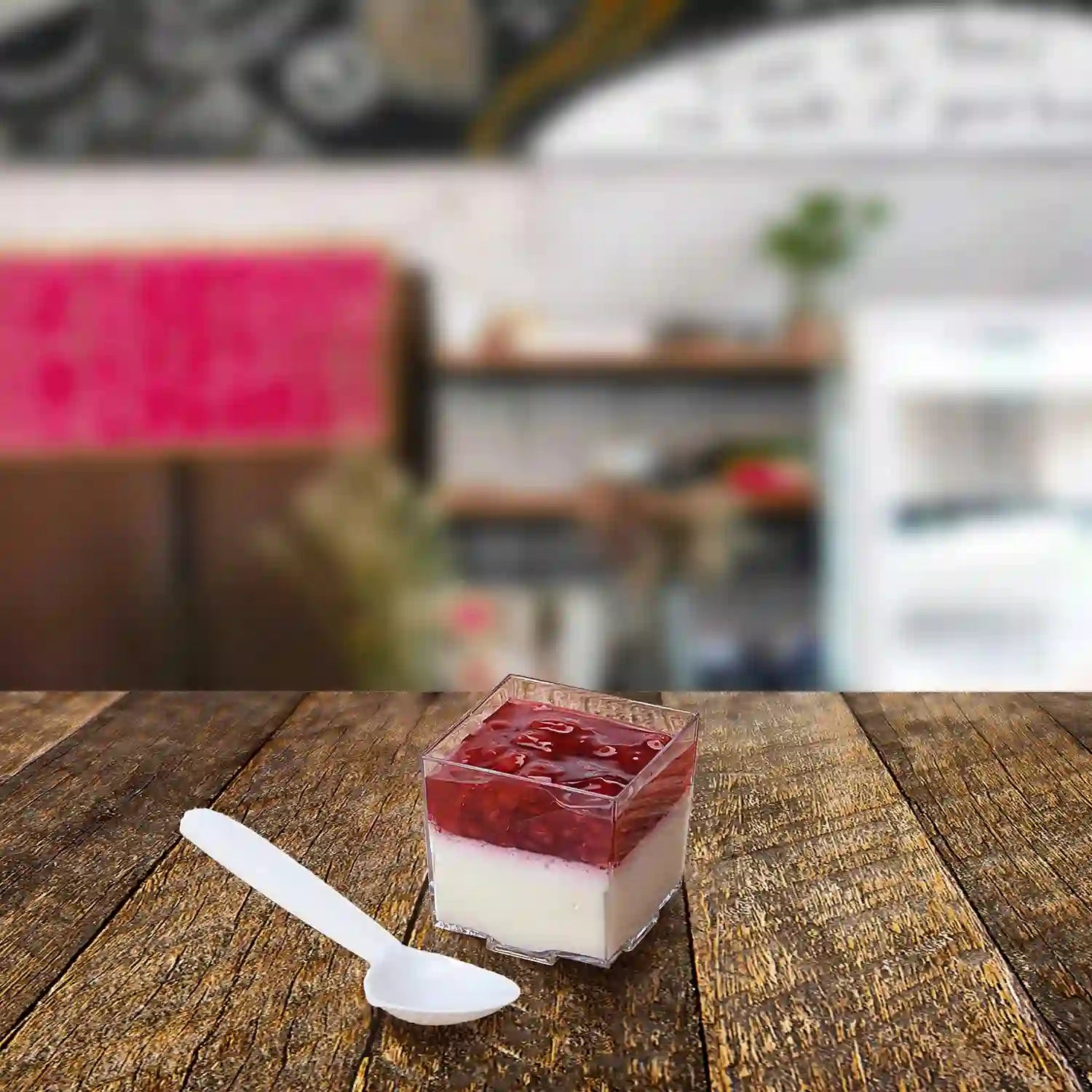 Fingerfood-Becher eckig glasklar