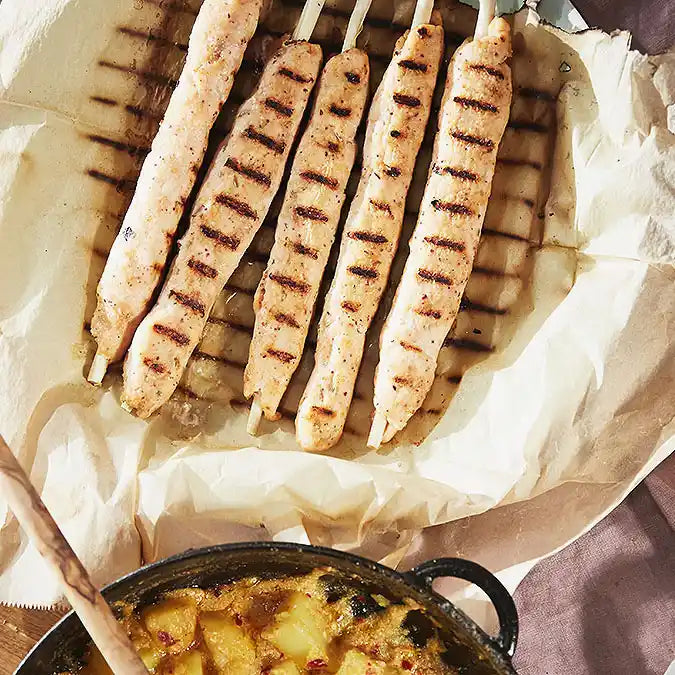 Schaschlikspieß ungespitzt