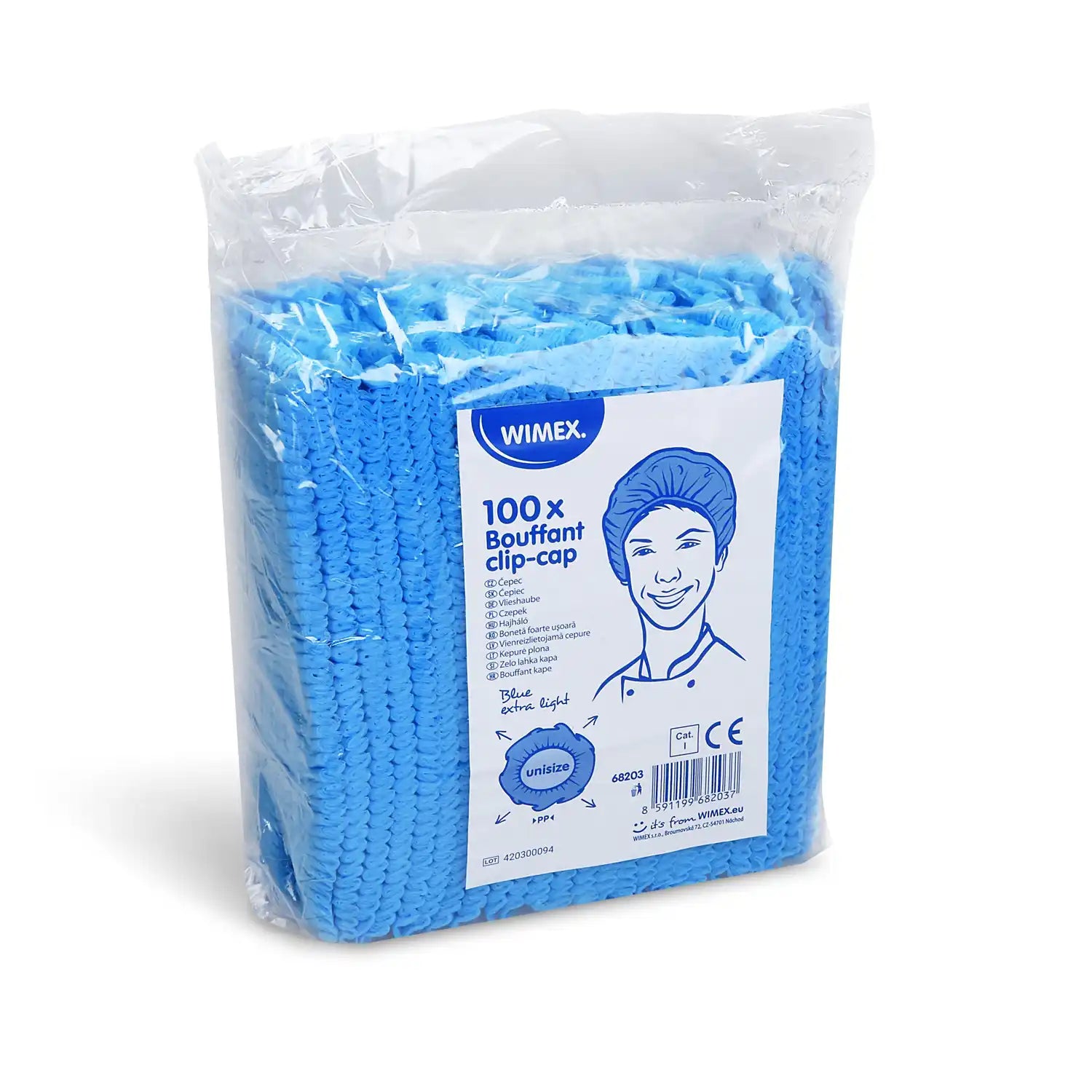 Vlieshaube blau