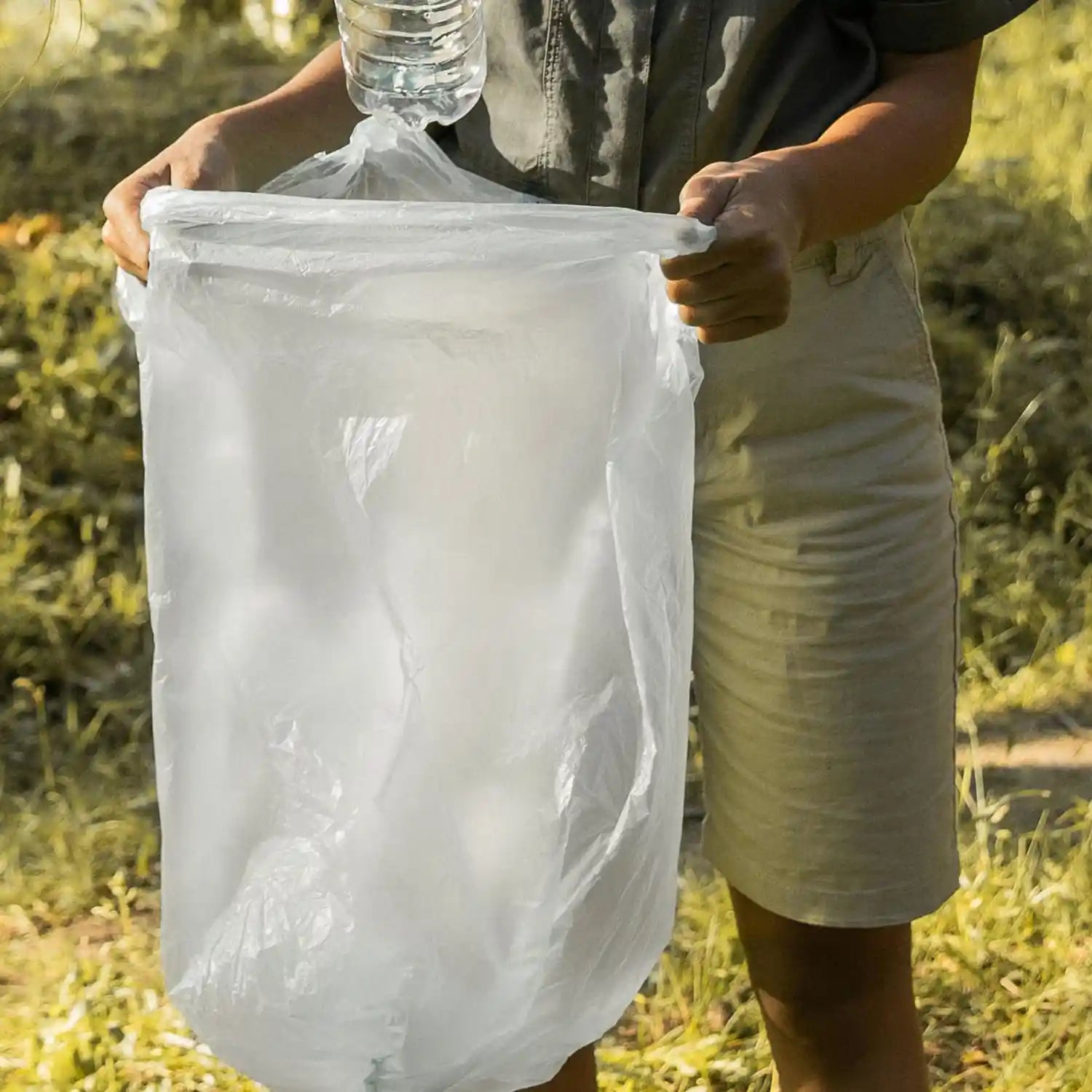 Mülleimerbeutel (HDPE) stark klar