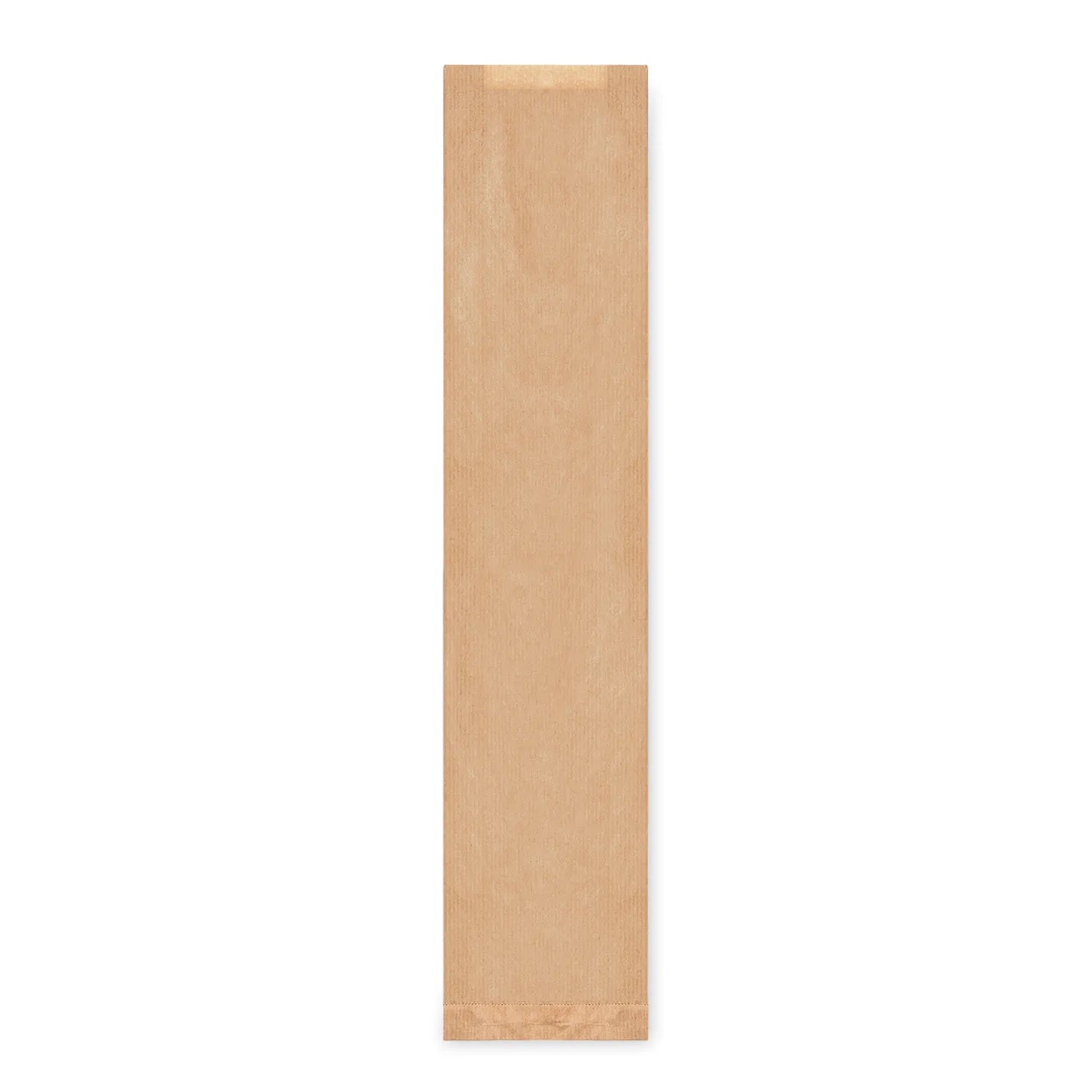 Papierfaltenbeutel braun Baguette