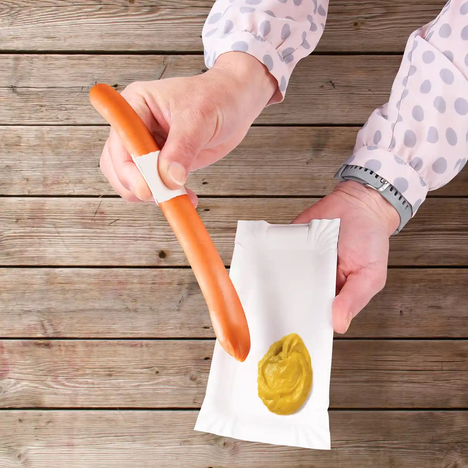 Pappteller weiß mit Abriss