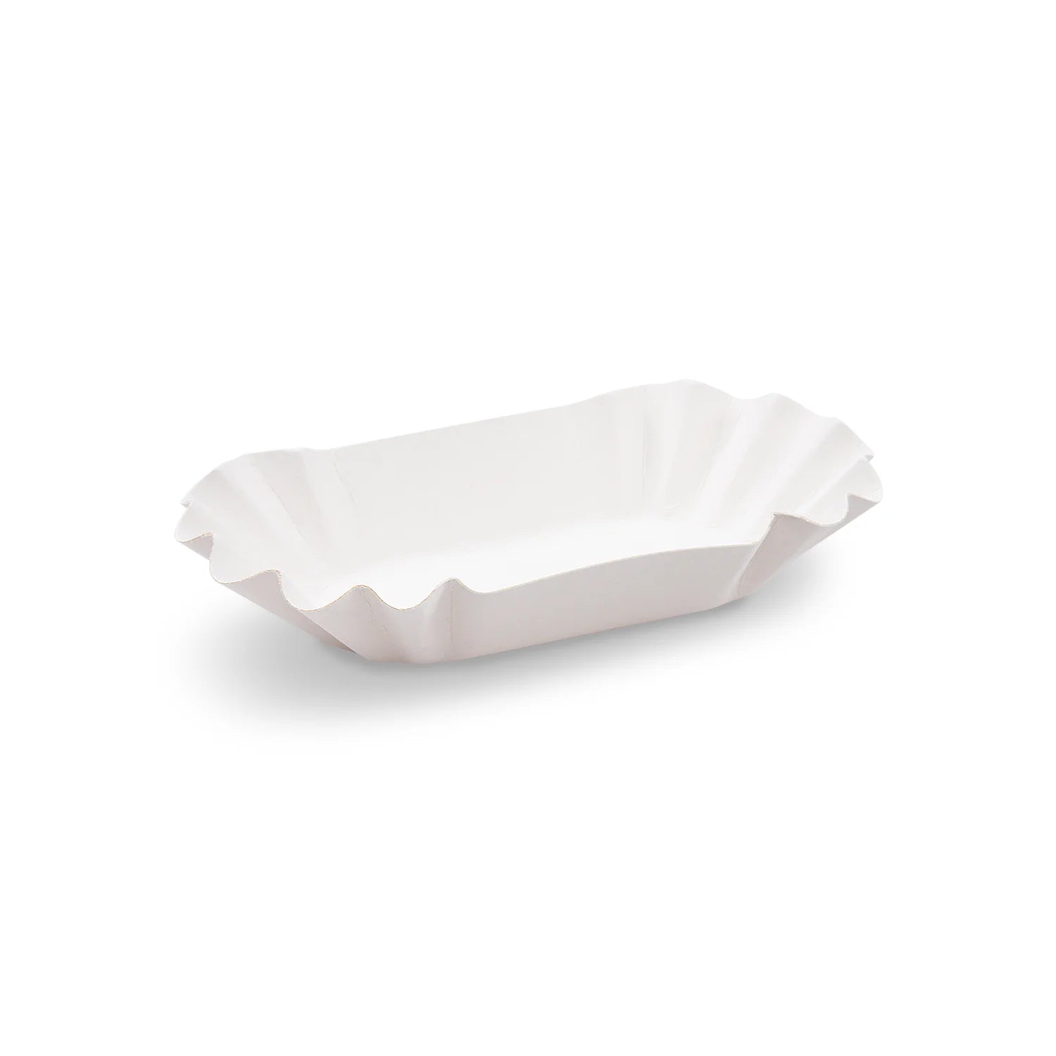 Pappschale fettdicht oval weiß