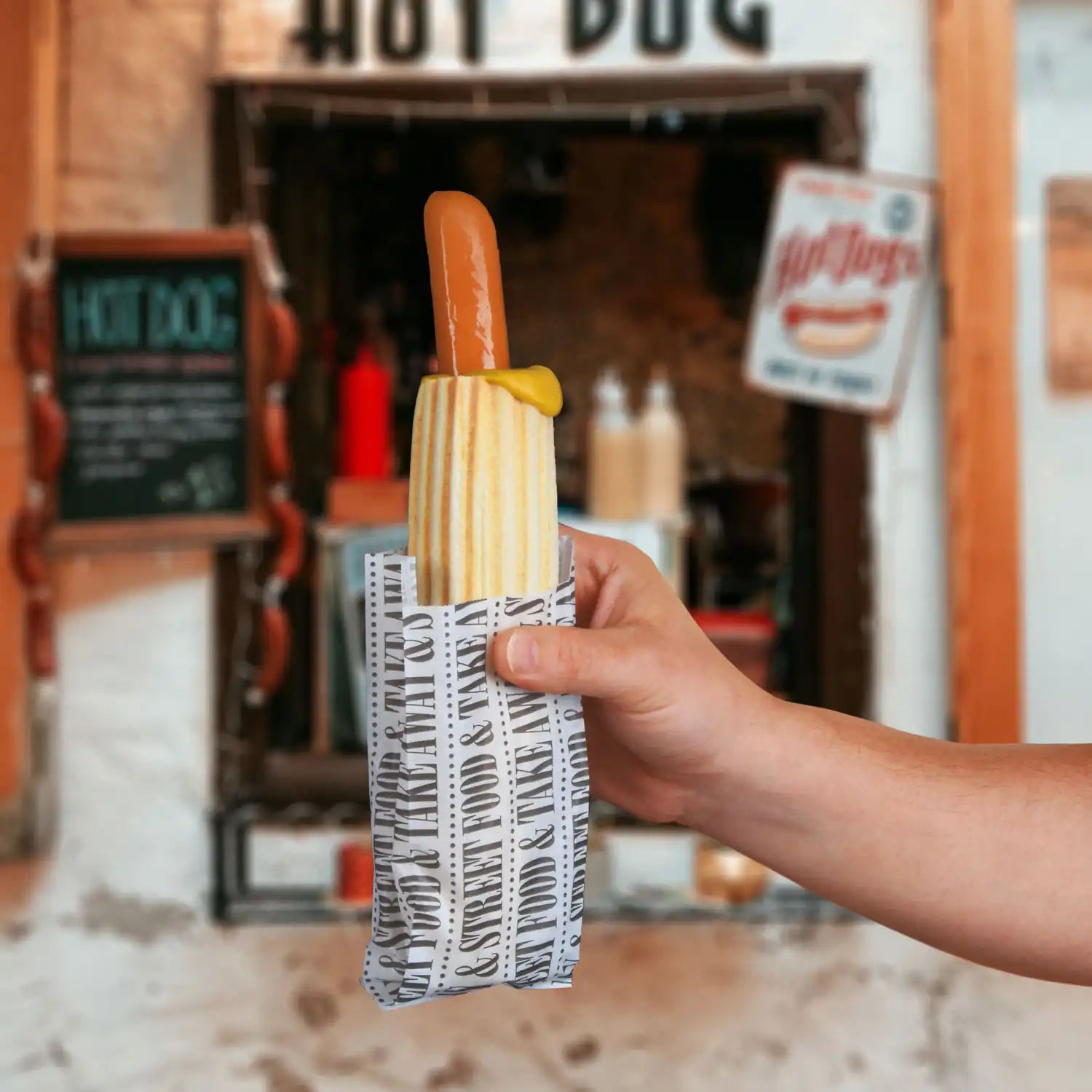 Papierbeutel street food fettdicht
