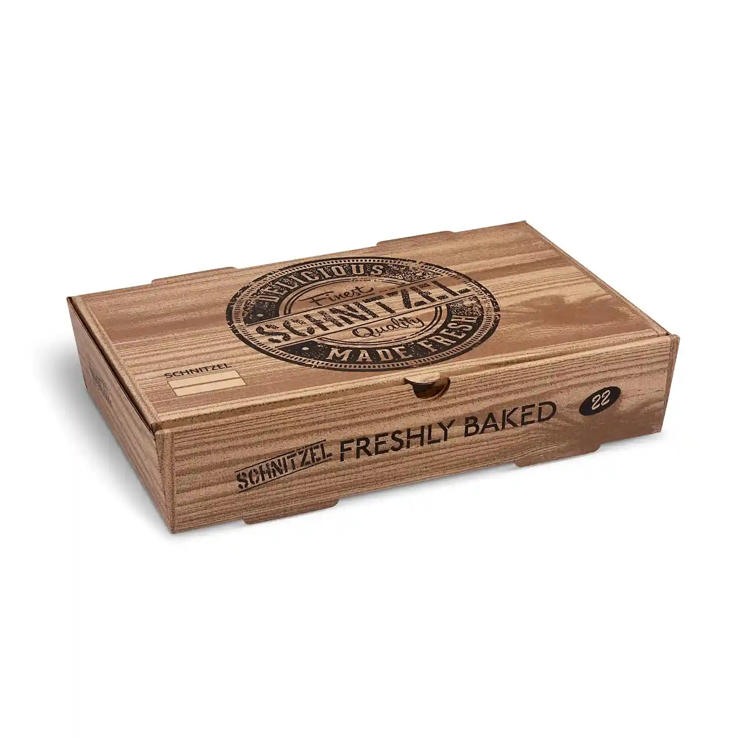 Schnitzelbox kraft bedruckt