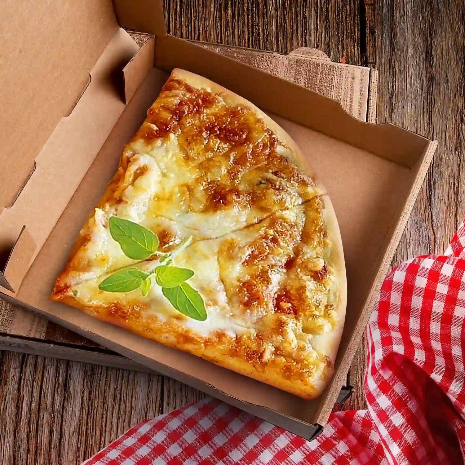 Pizzakarton (aus Mikrowellpappe) 20 x 20 x 4 cm