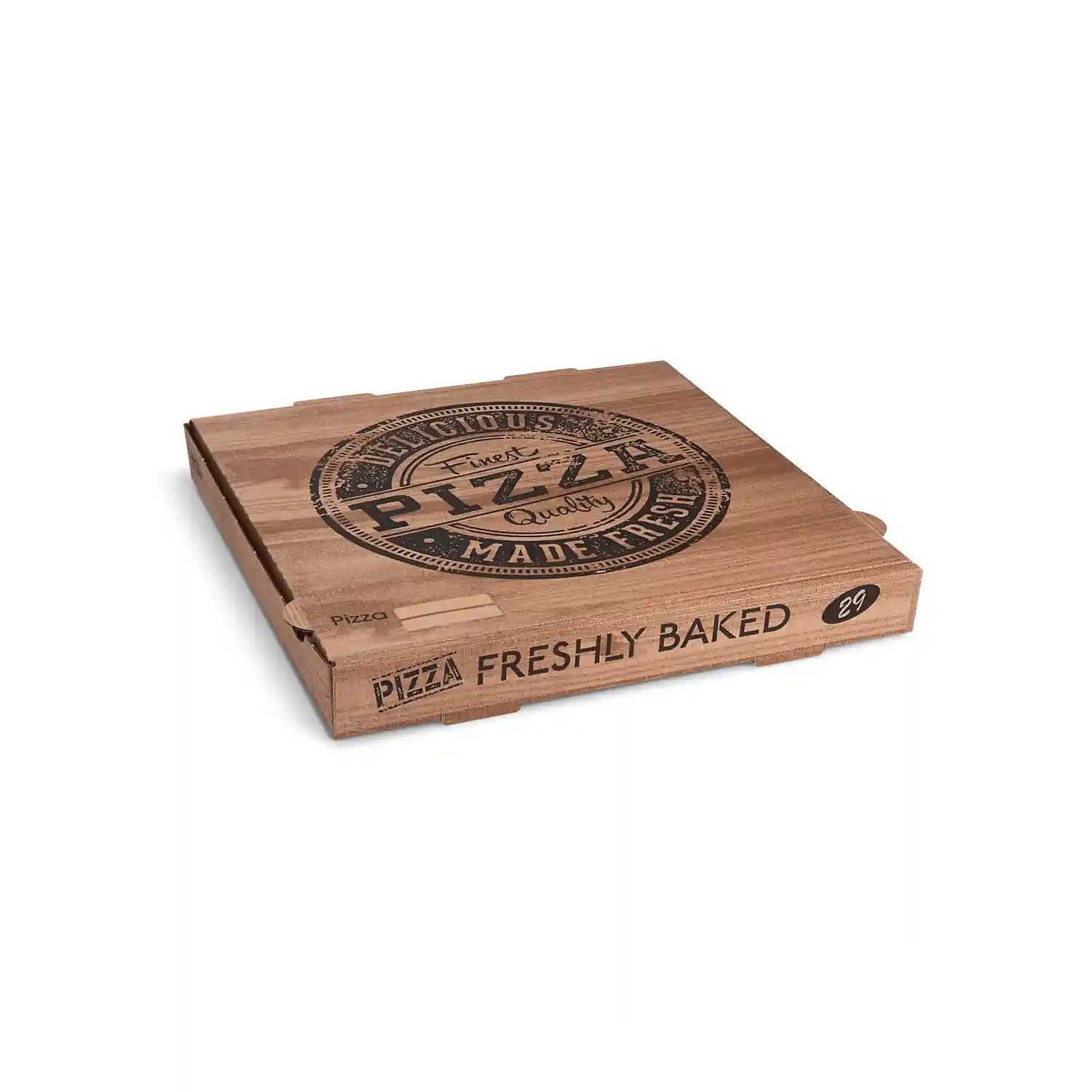 Pizzakarton (aus Mikrowellpappe) 29x29x4cm