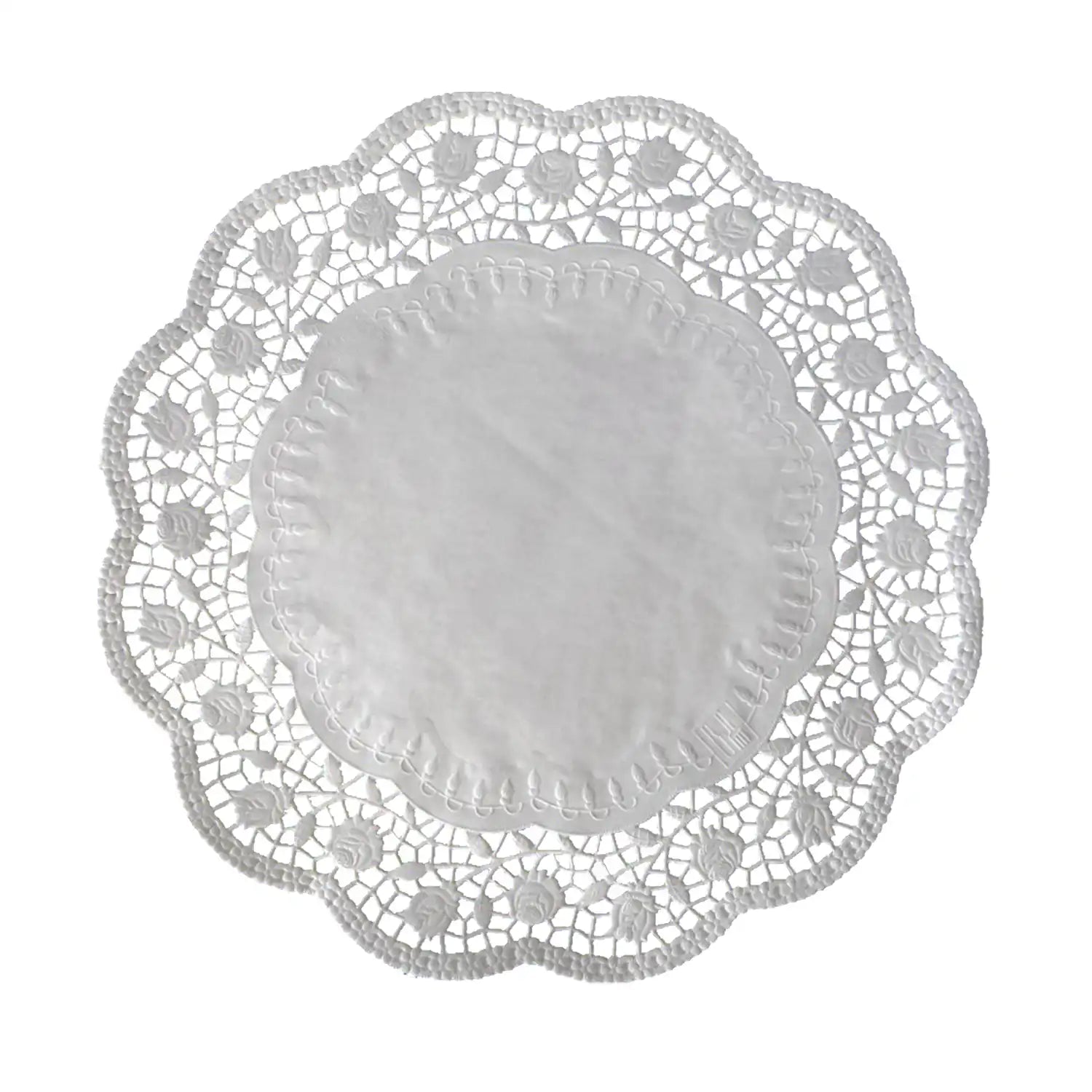 Deko-Tortenspitze (PAP) rund weiß Ø38cm