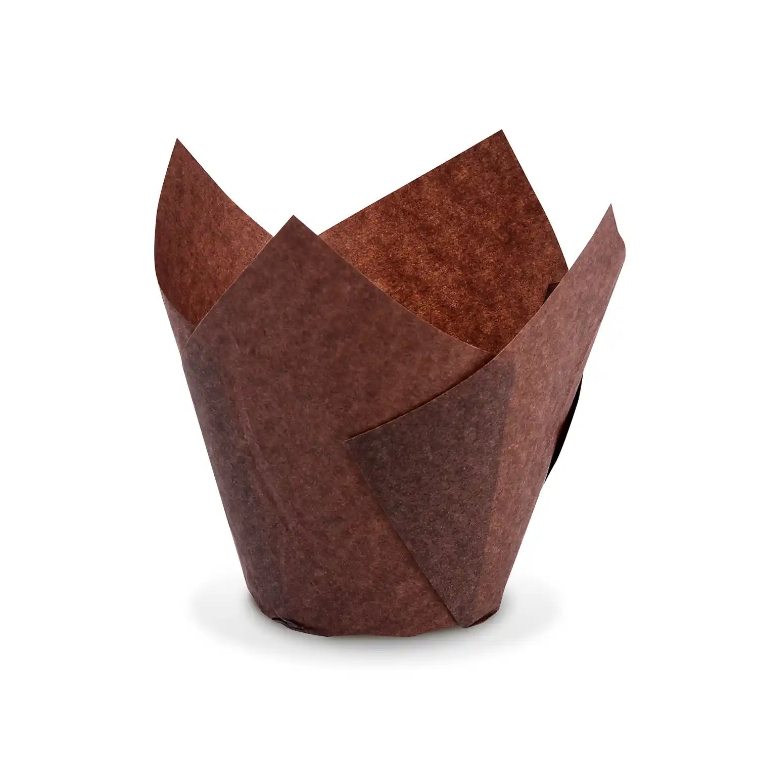 Gebäckkapsel tulip (PAP) braun