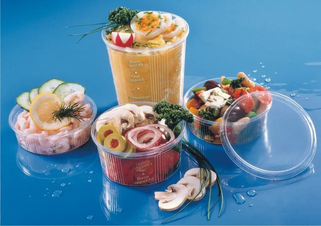 Feinkostbecher (PP) mit Deckel oval klar 2000ml