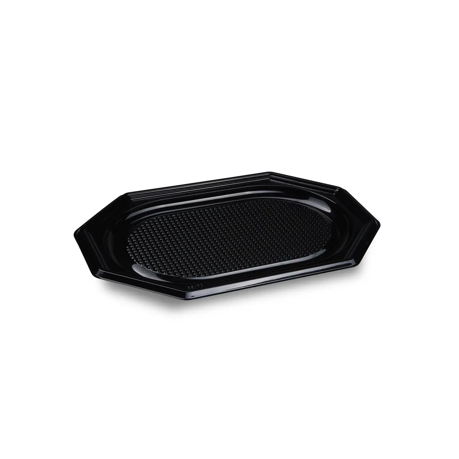 Catering-Platte (rPET) oval schwarz