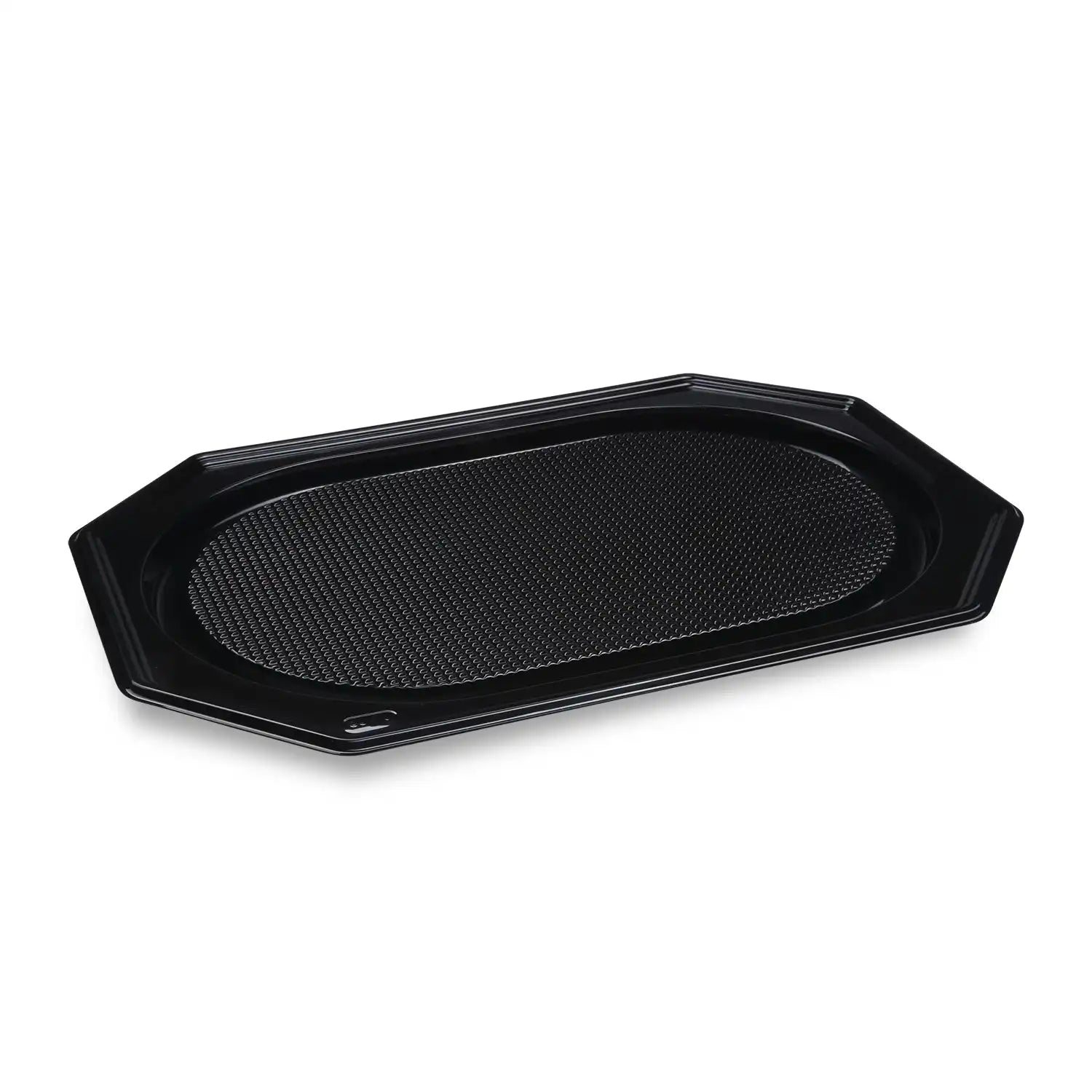 Catering-Platte (rPET) oval schwarz