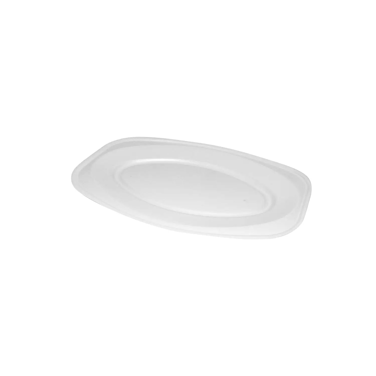 Party-Platte (XPS) oval weiß