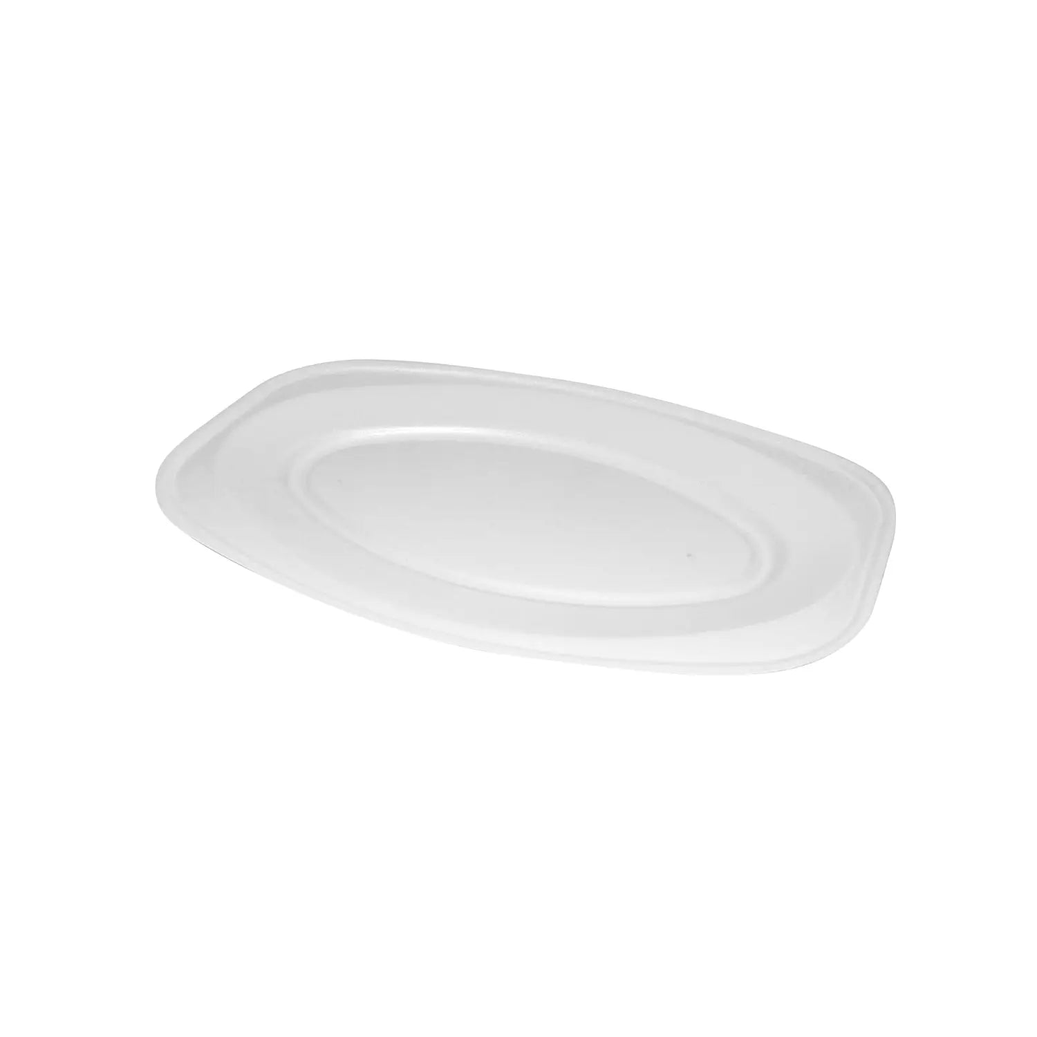 Party-Platte (XPS) oval weiß
