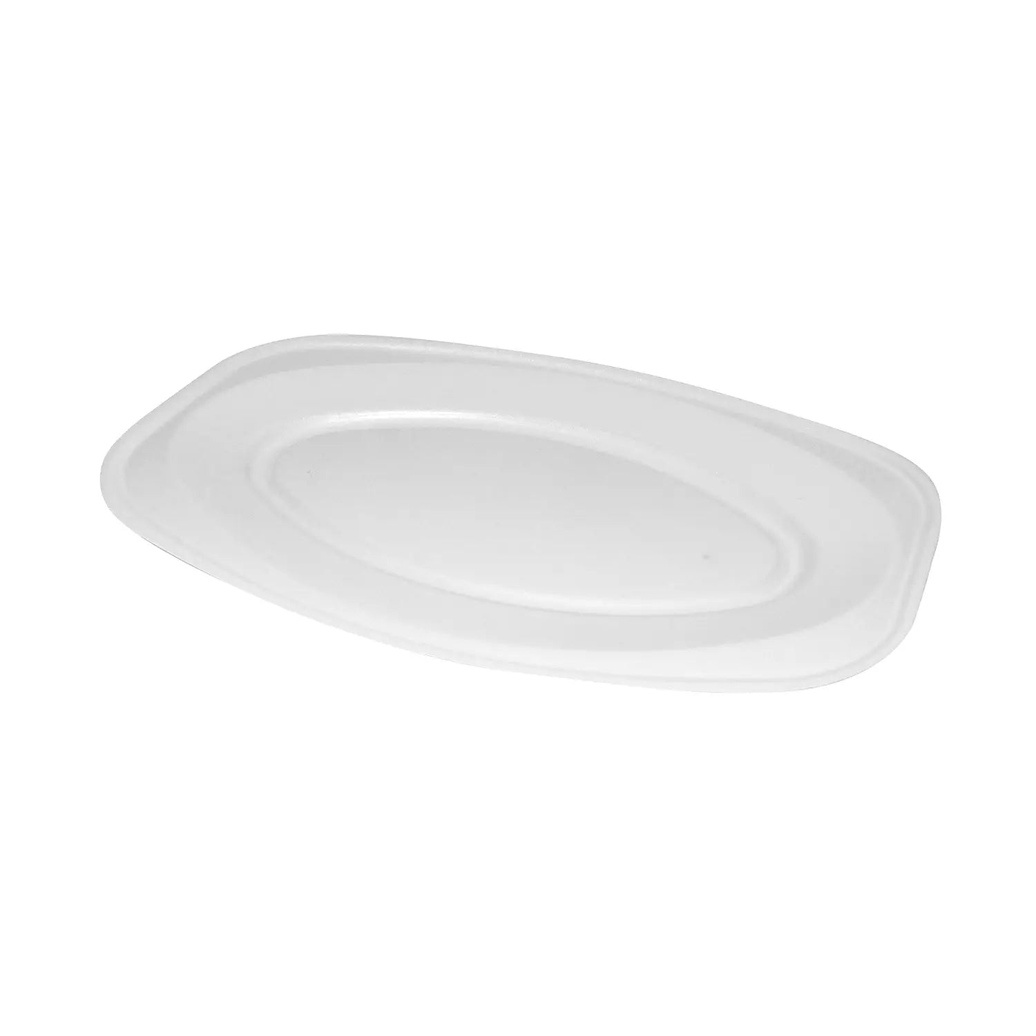 Party-Platte (XPS) oval weiß