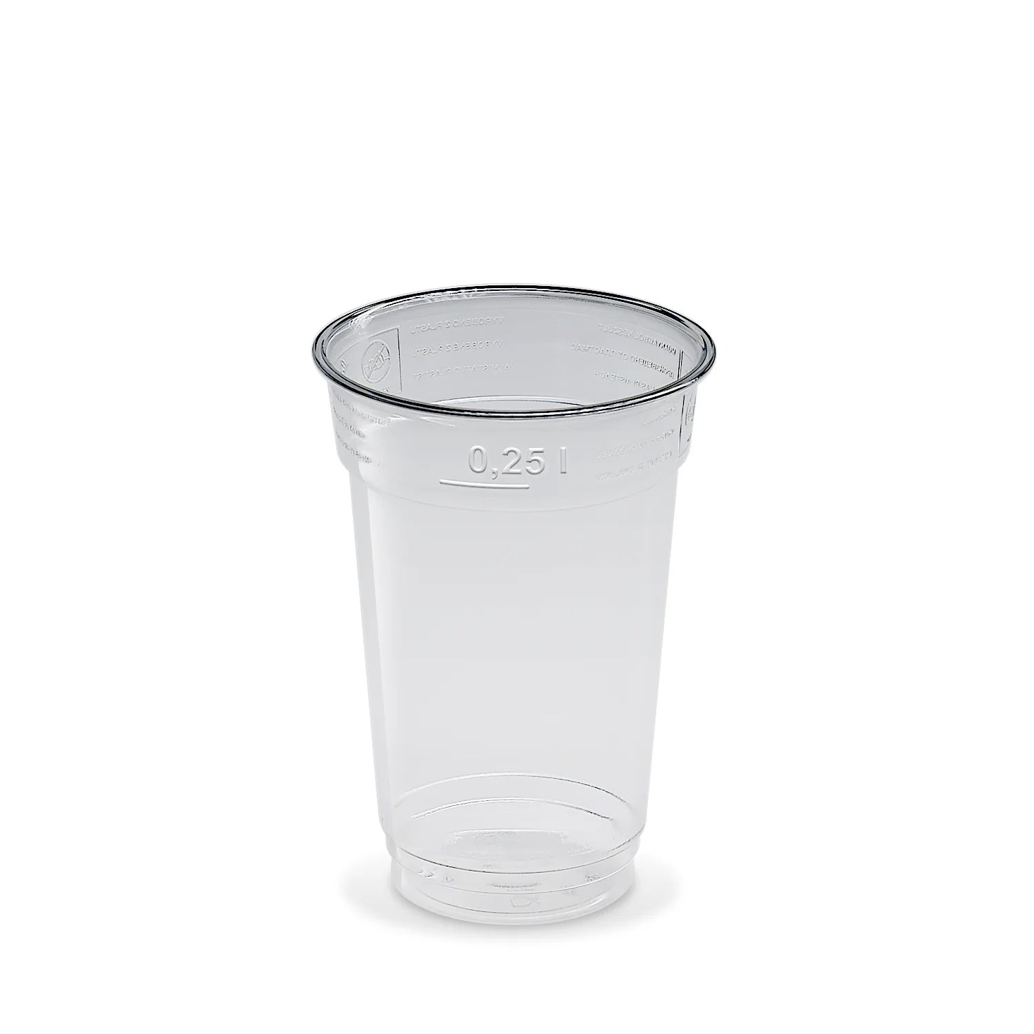 Becher (rPET) glasklar 0,25l