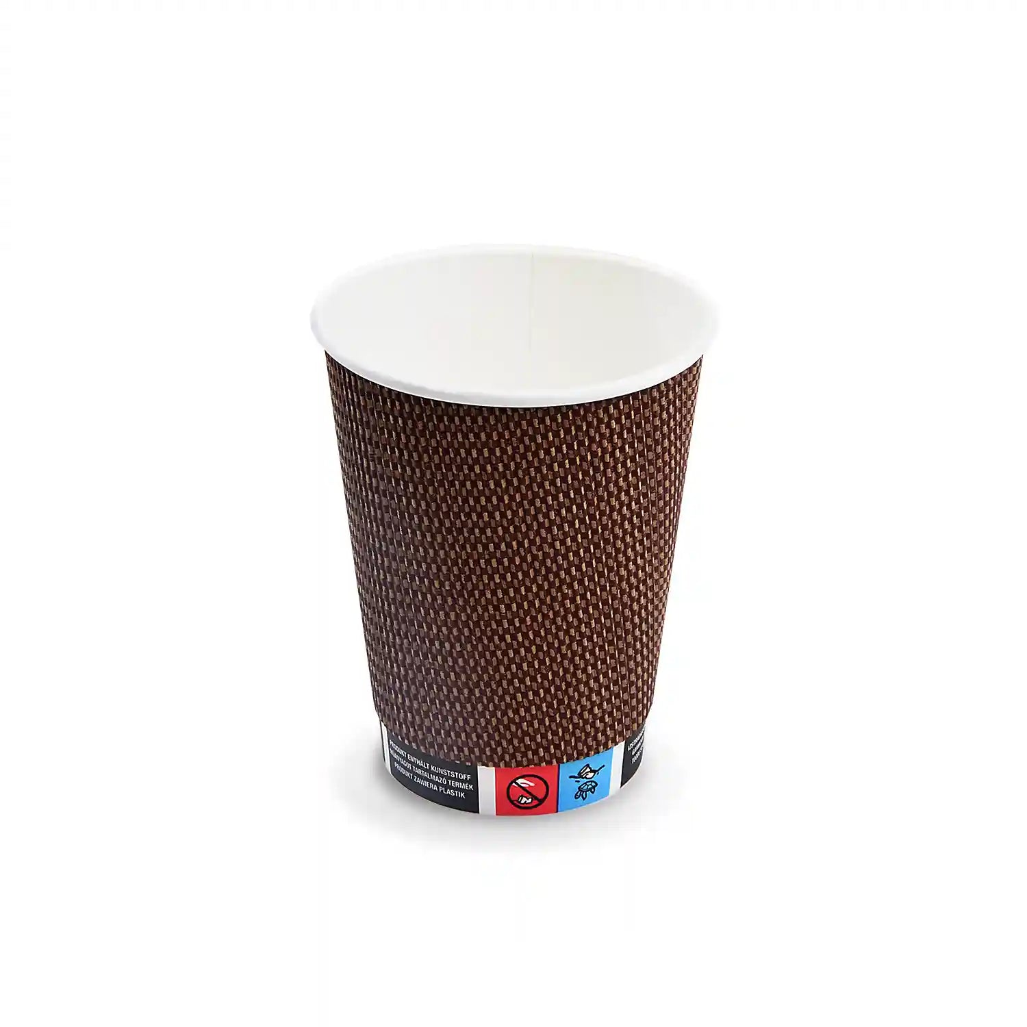Pappbecher (PAP/PE) PREMIUM Ripple