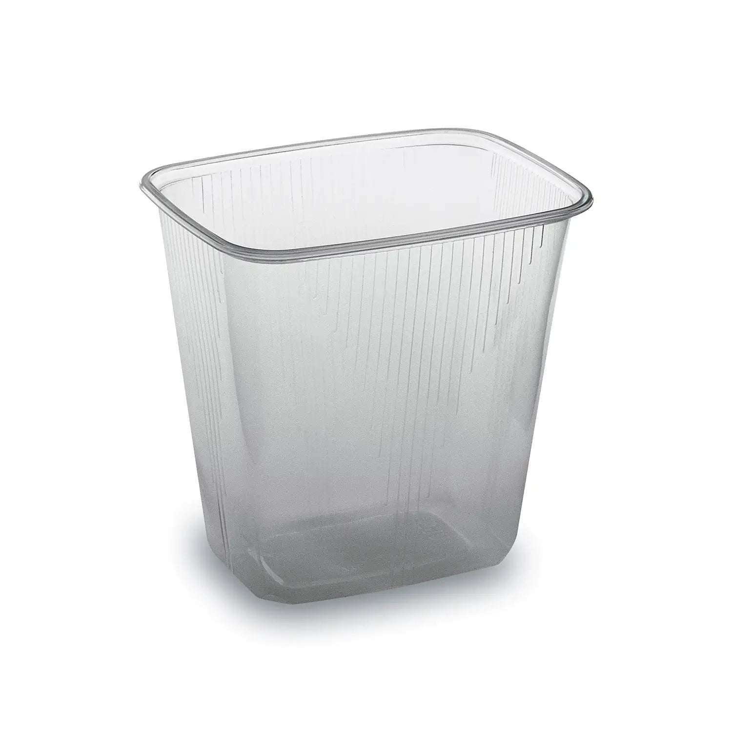 Rechteckbecher (PP) klar 108 x 81mm 500ml