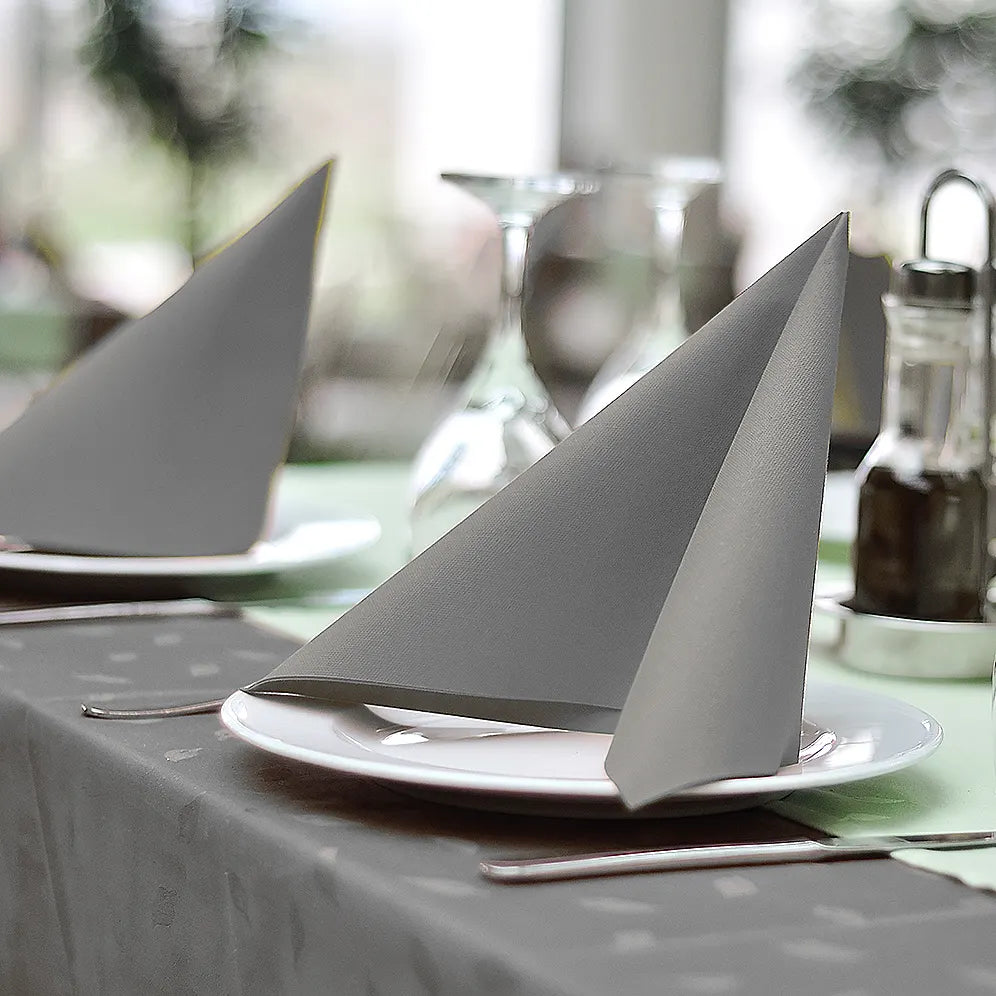 Serviette Premium grau