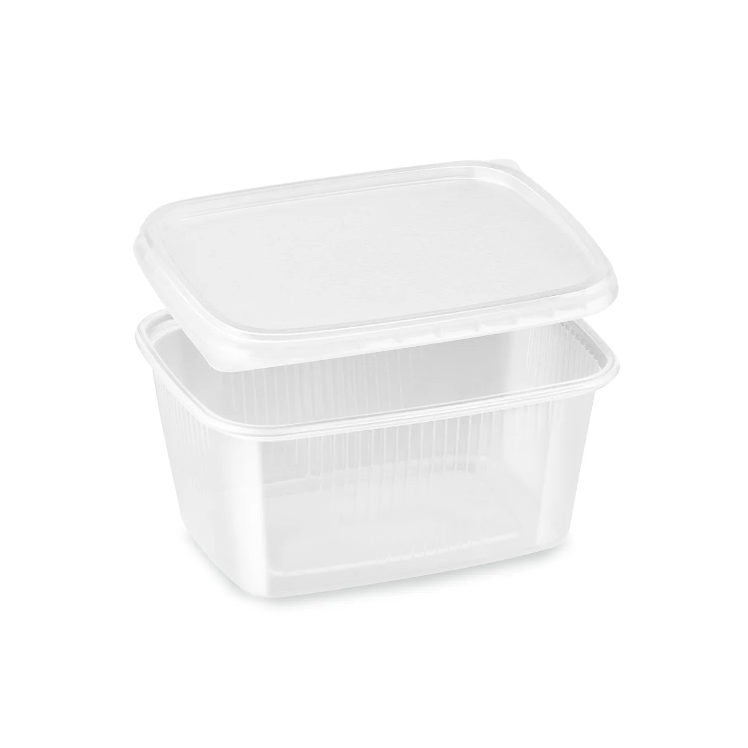 Rechteckbecher (PP) + Deckel SET 250ml