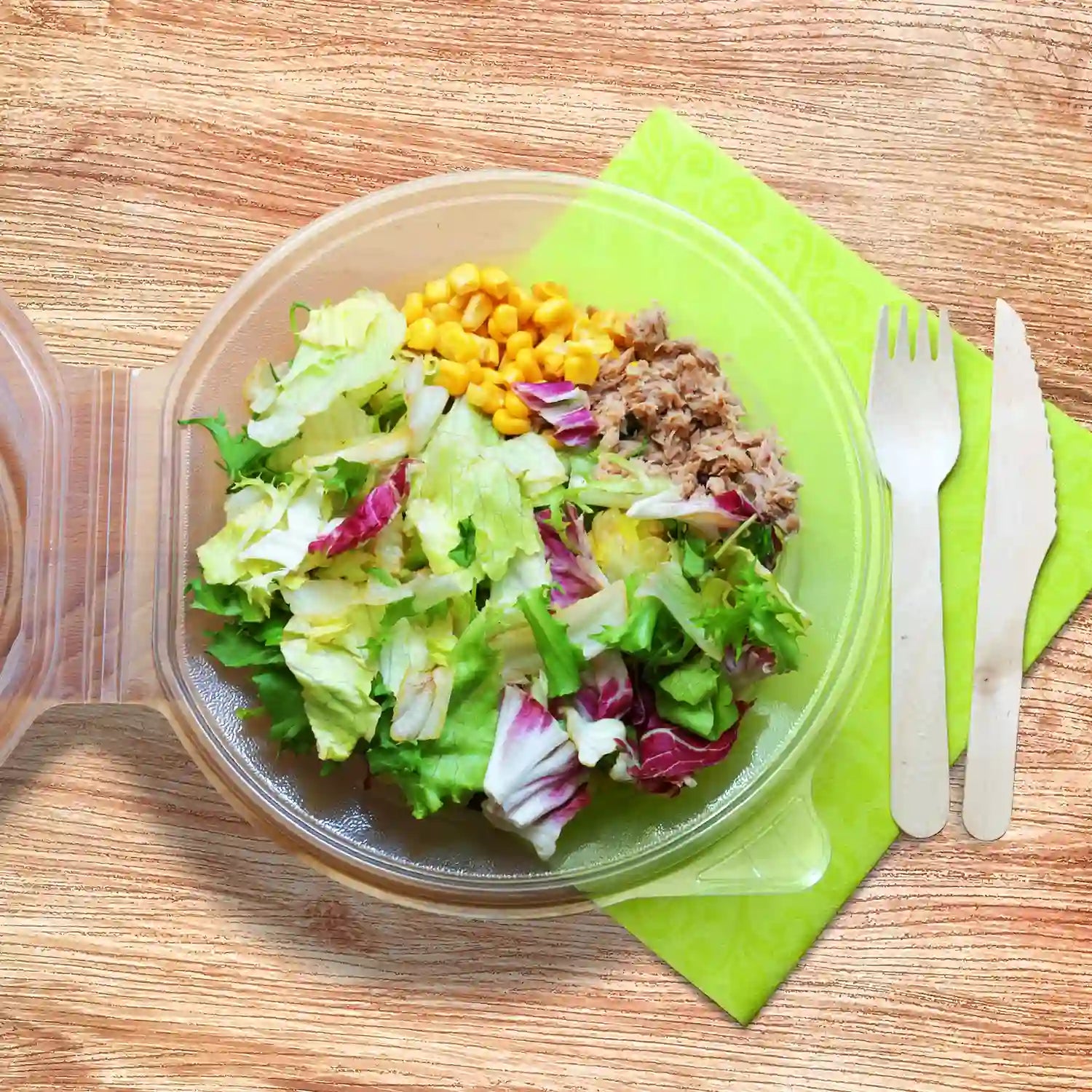 Salatschale (PP) mit Domdeckel 1700ml