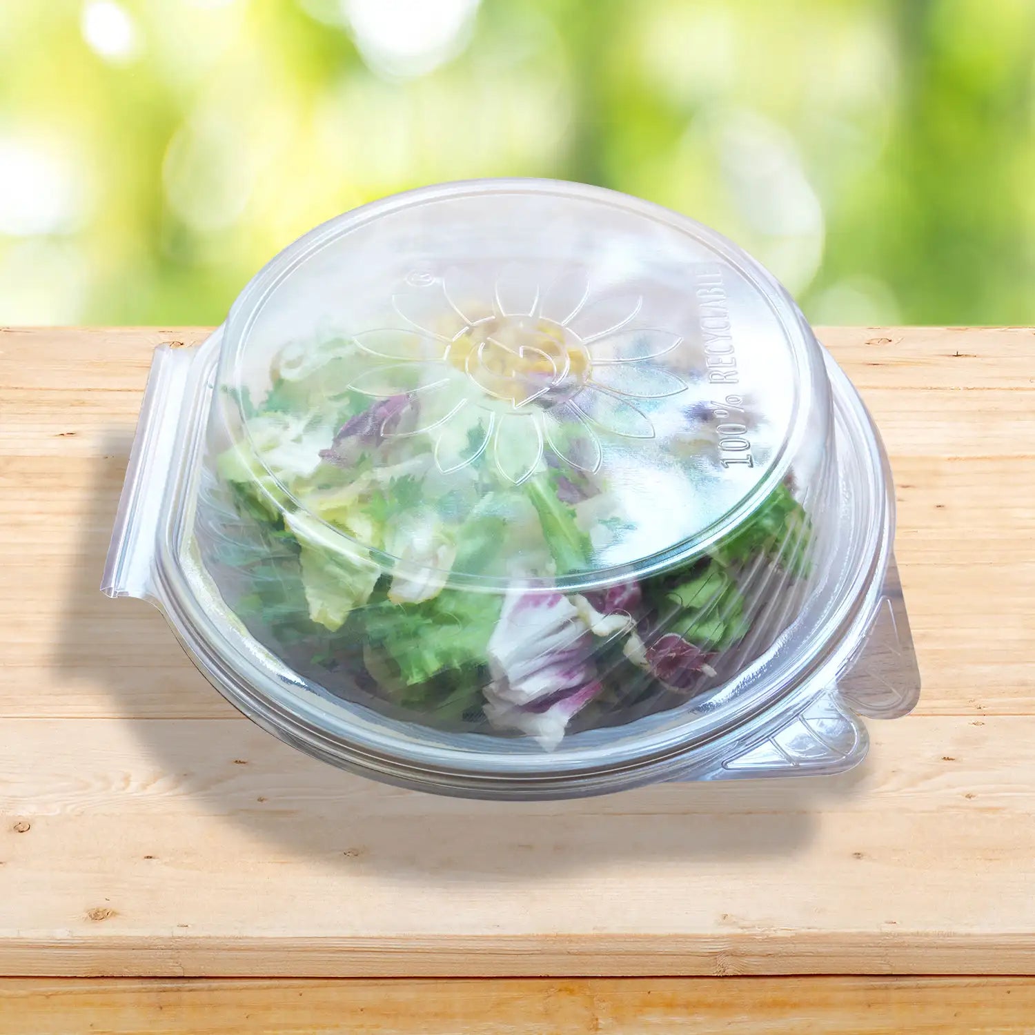 Salatschale (PP) mit Domdeckel 2200ml