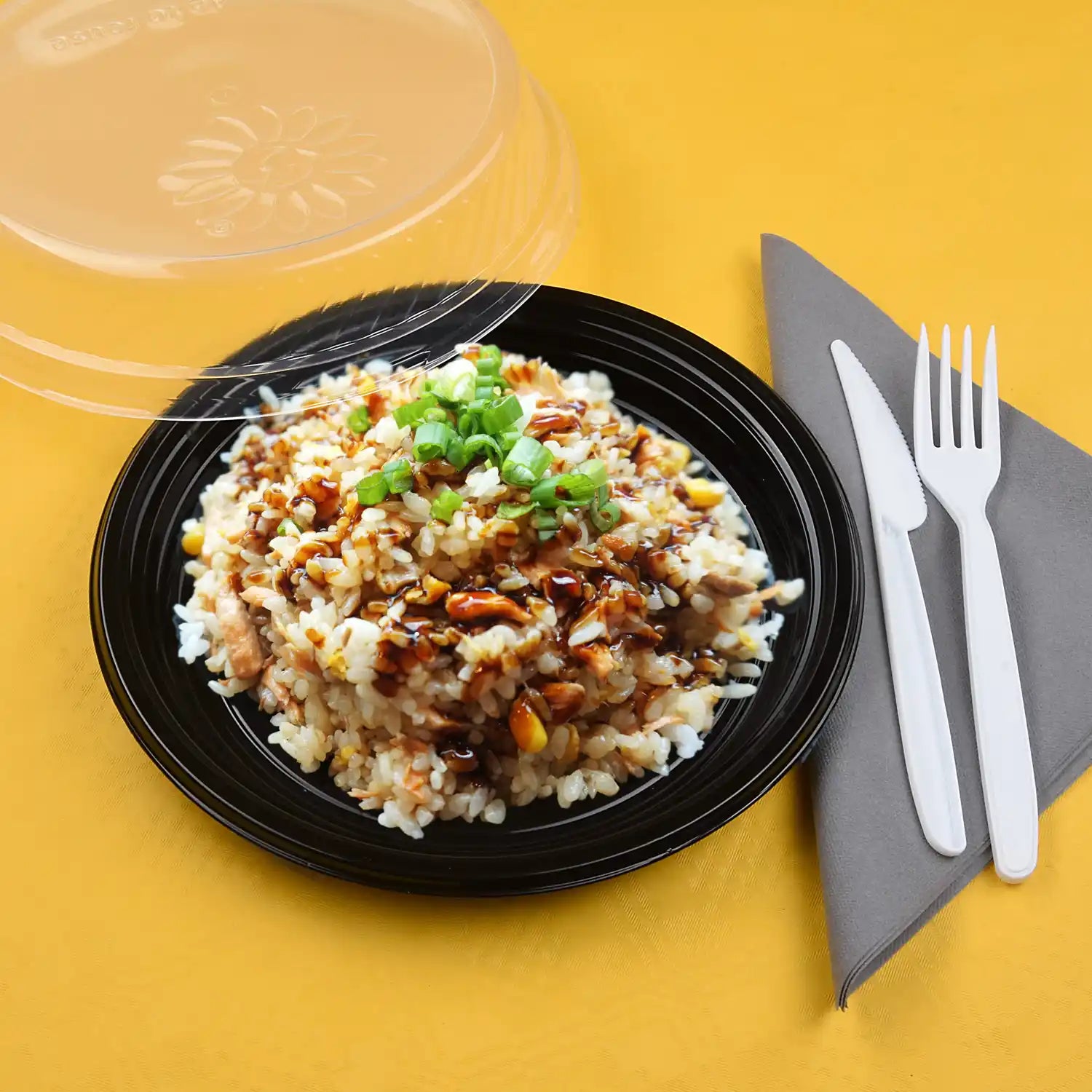 Mehrwegteller schwarz